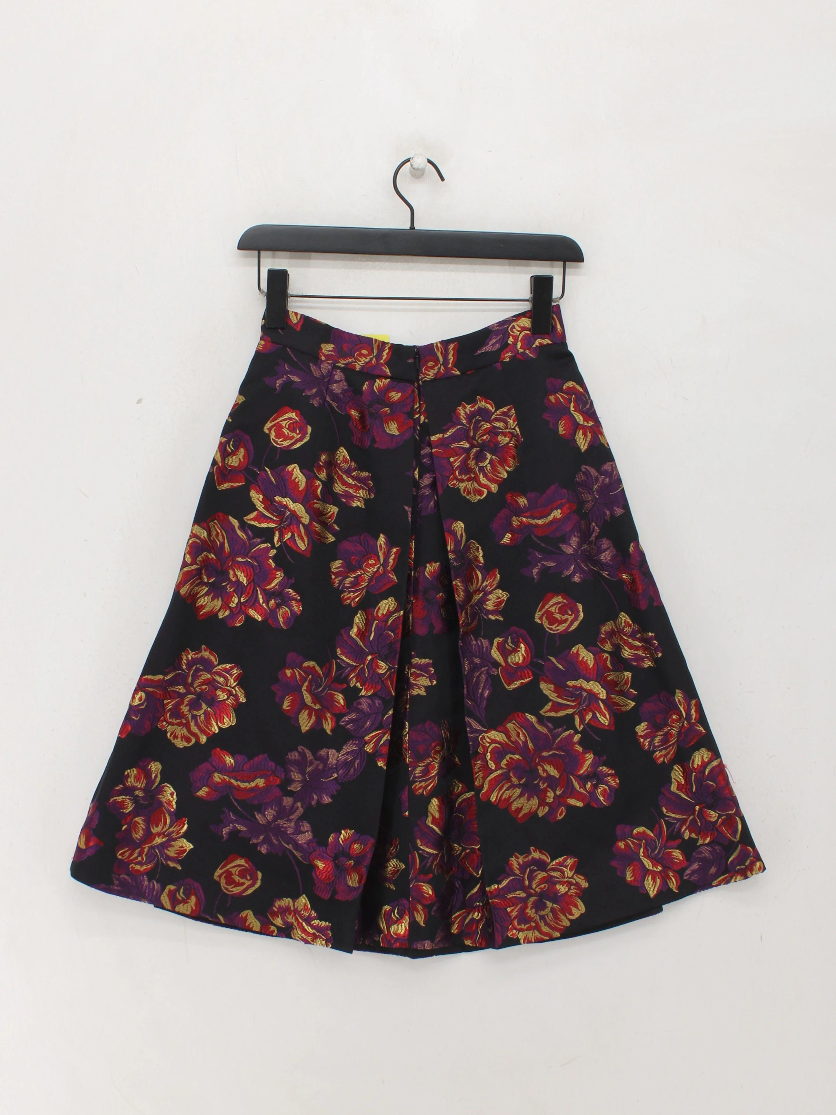 Karen Millen Women's Midi Skirt UK 8 Black Polyester with Viscose Pleated - Image 2