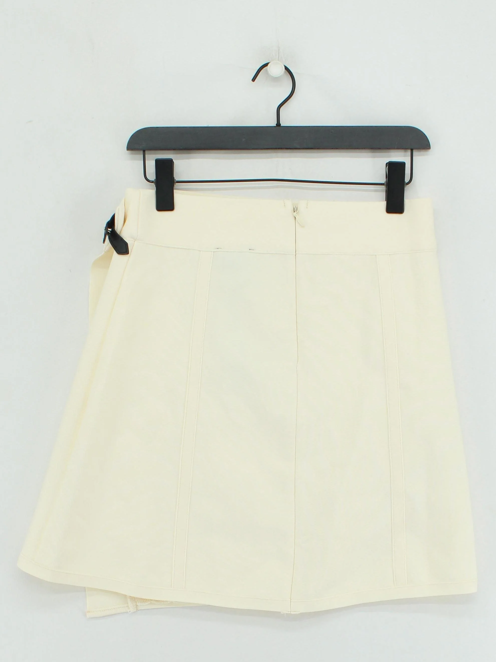 Karen Millen Women's Mini Skirt M Cream 100% Polyester Short Mini - Image 2