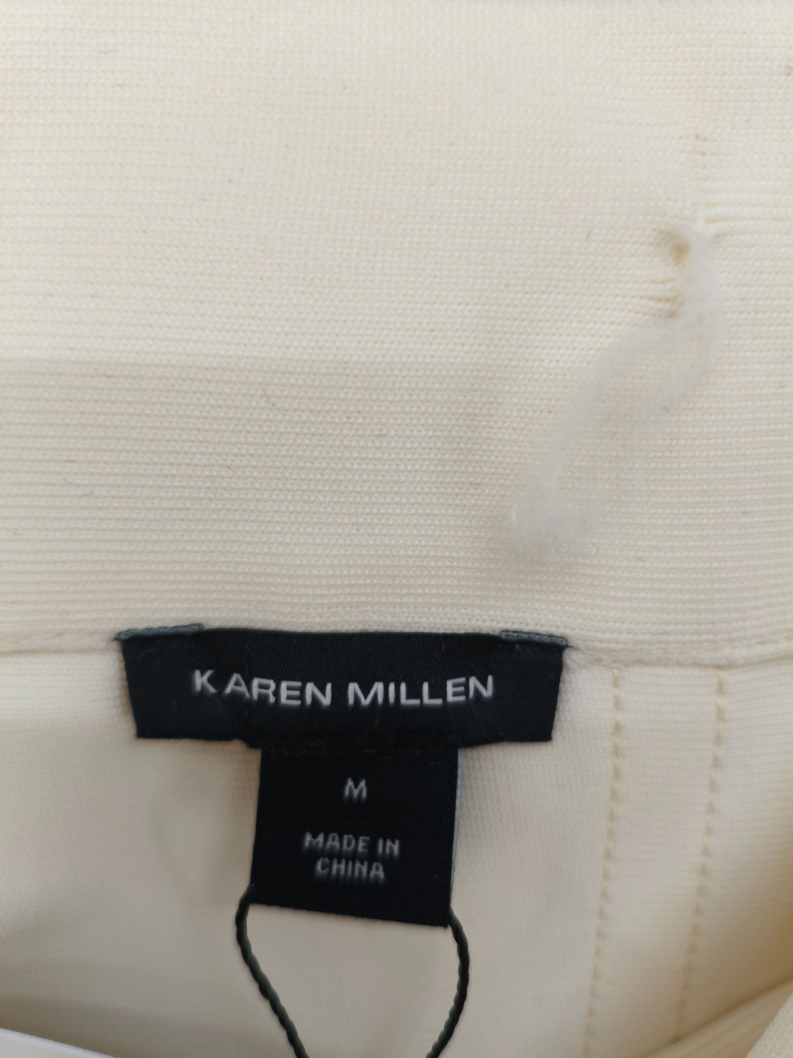 Karen Millen Women's Mini Skirt M Cream 100% Polyester Short Mini - Image 6