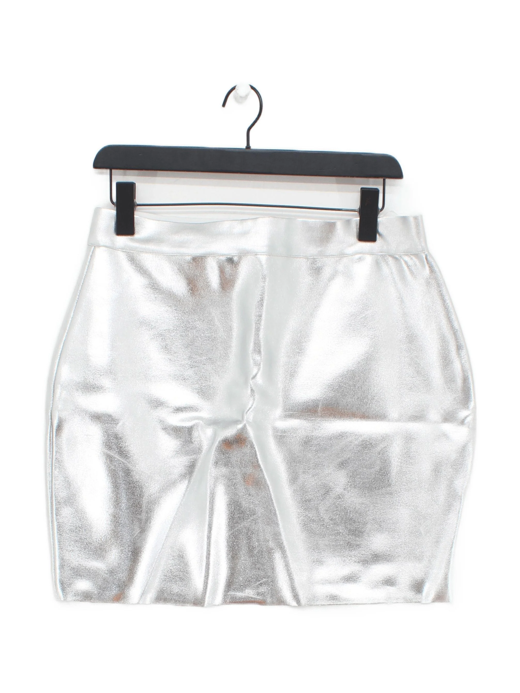 Karen Millen Women's Mini Skirt M Silver Polyester New with tags