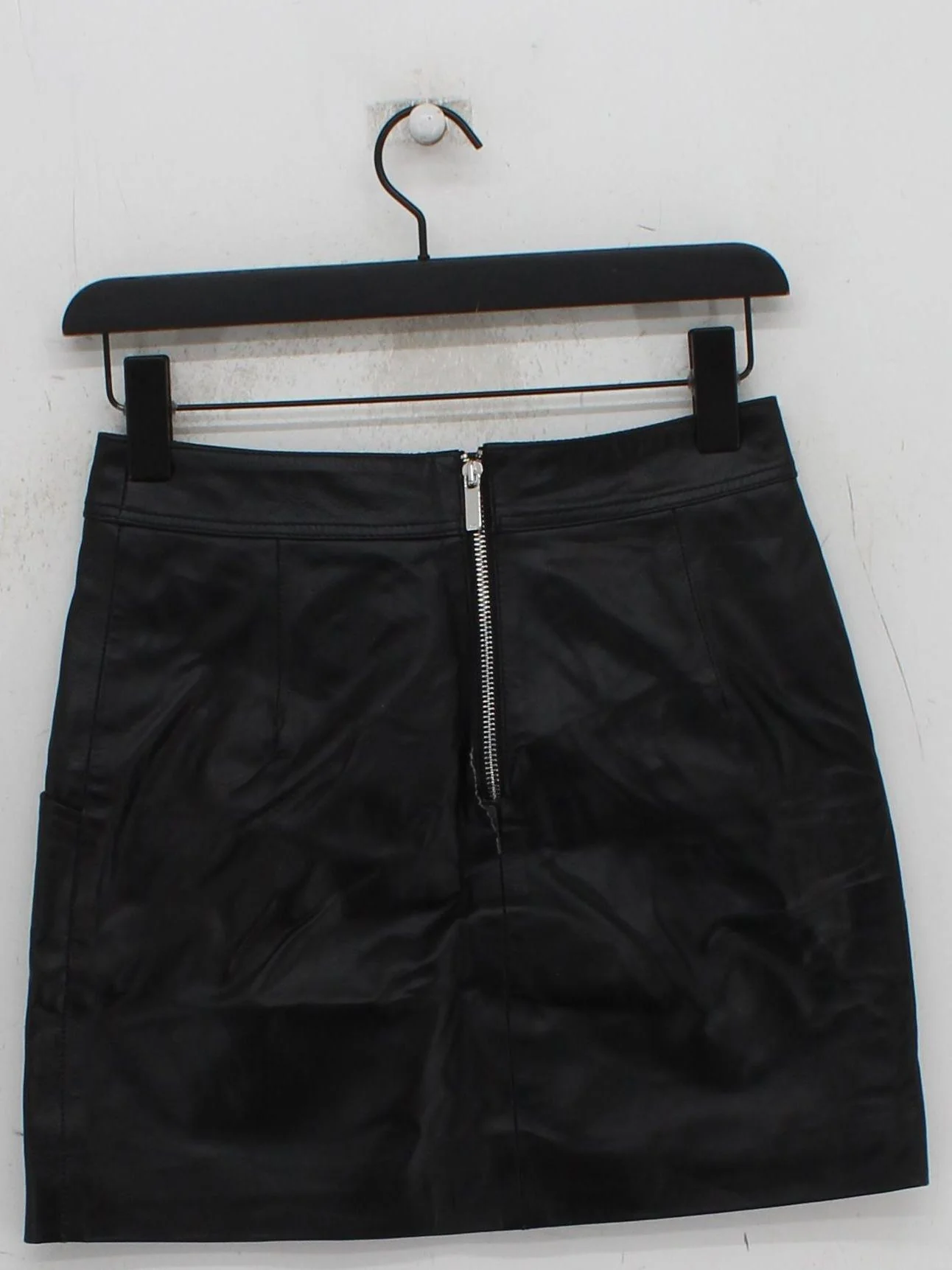 Karen Millen Women's Mini Skirt S Black 100% Leather Short Mini - Image 2