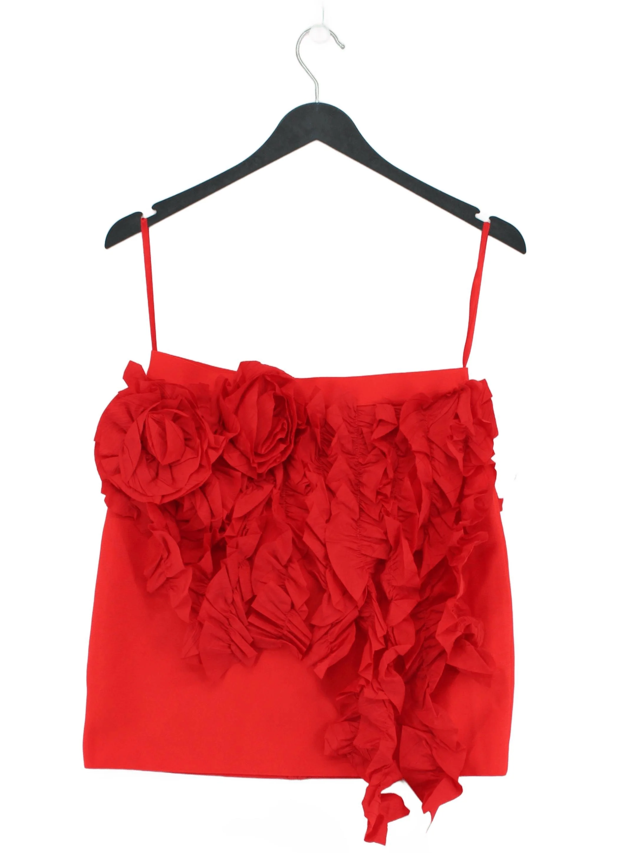 Karen Millen Women's Mini Skirt S Red Floral 100% Other Short Mini