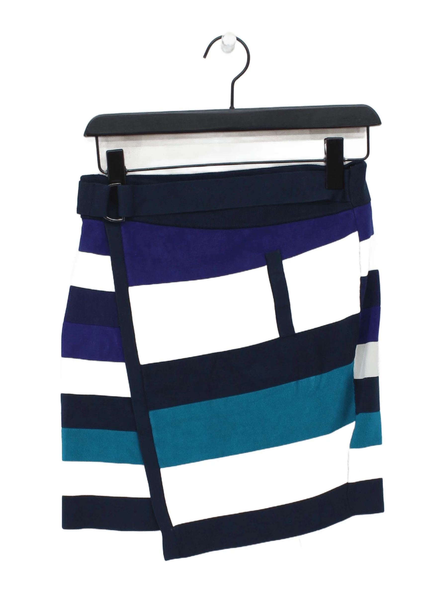 Karen Millen Women's Mini Skirt UK 10 Multi Striped 100% Other Short Mini