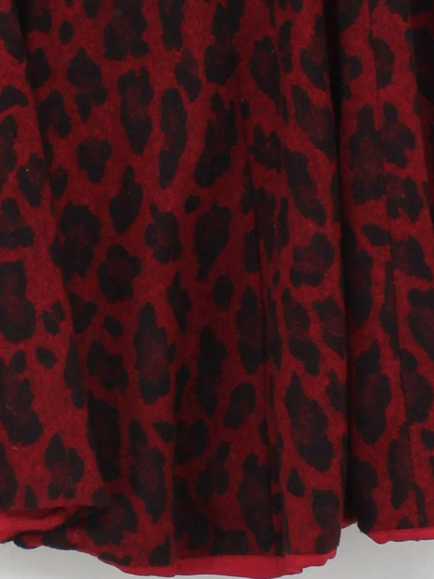 Karen Millen Women's Mini Skirt UK 10 Red Wool - Image 4