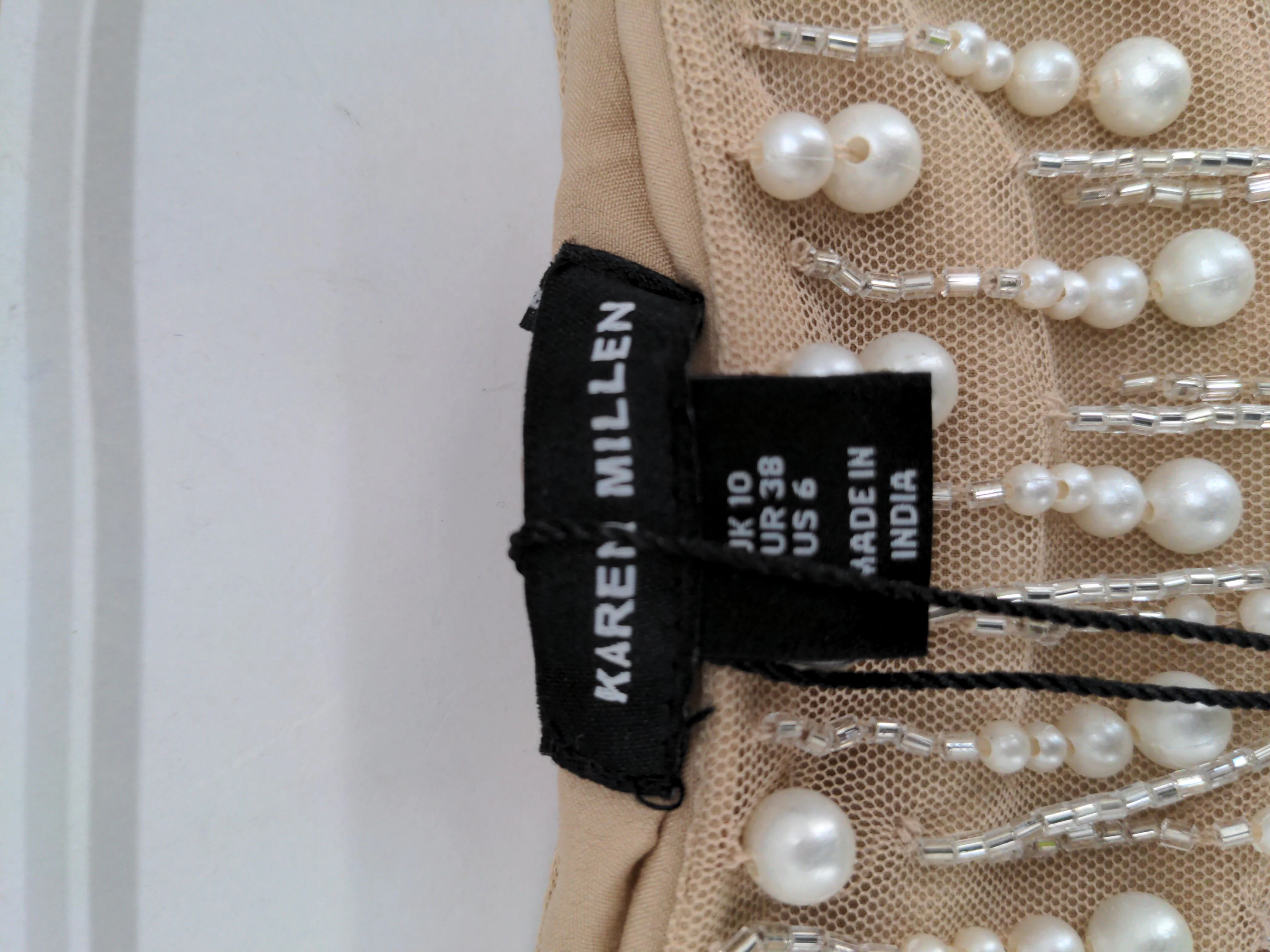 Karen Millen Women's Mini Skirt UK 10 Tan 100% Polyester Short Mini - Image 6