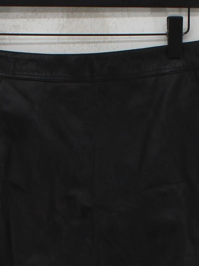 Karen Millen Women's Mini Skirt UK 14 Black Leather with Polyester Short Mini - Image 3