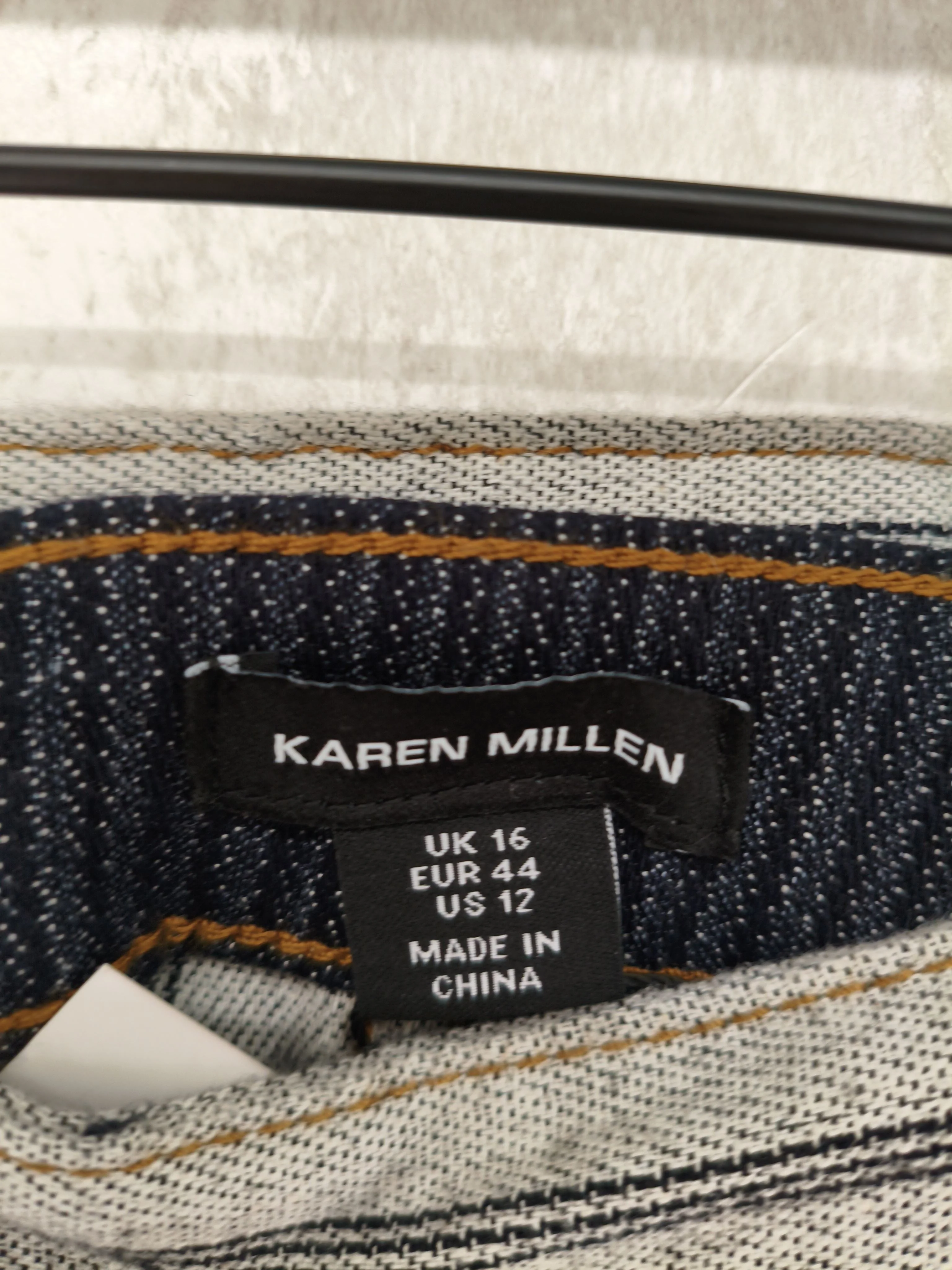 Karen Millen Women's Mini Skirt UK 16 Black Cotton - Image 6
