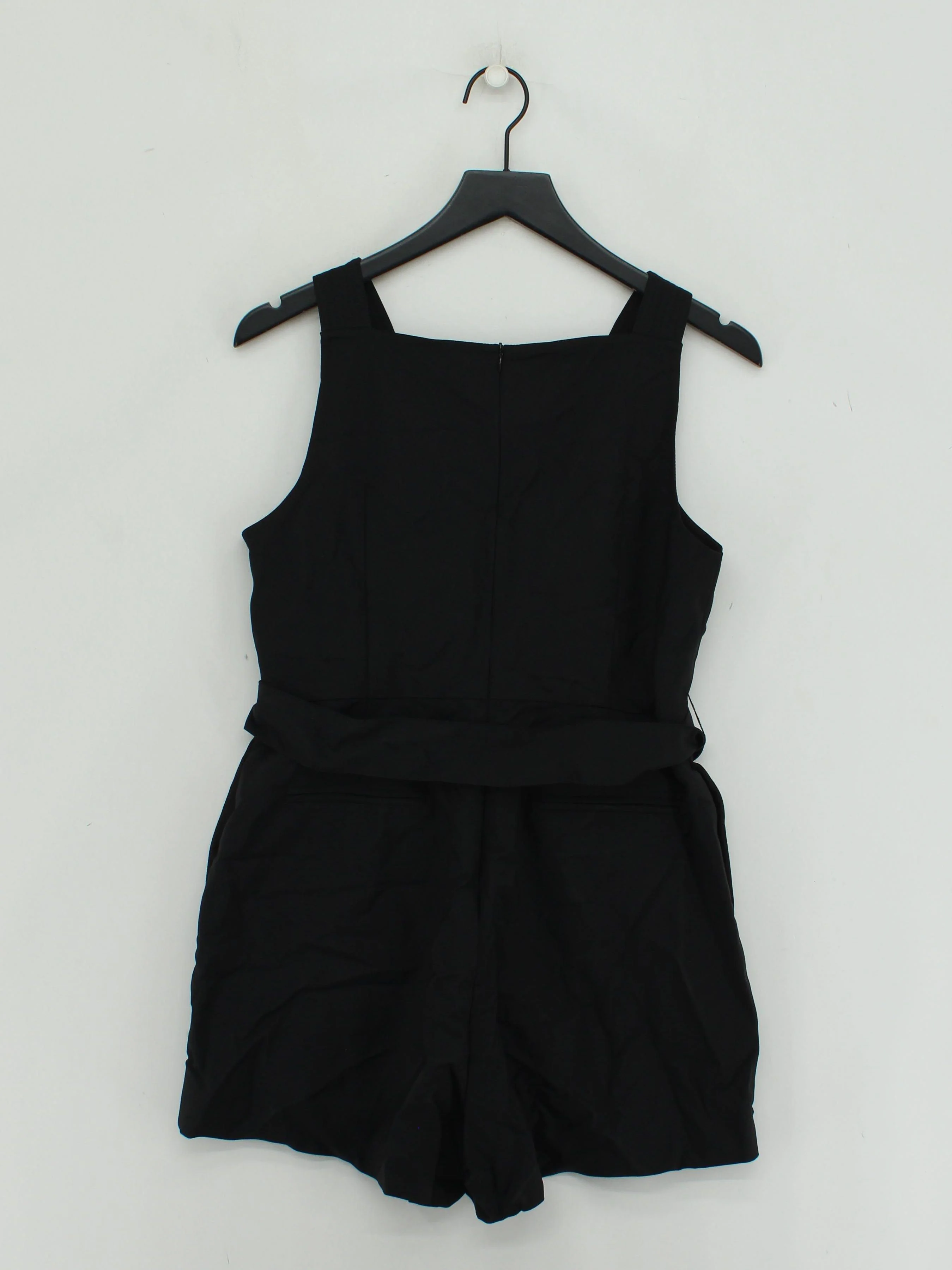 Karen Millen Women's Playsuit UK 14 Black Cotton - Image 2