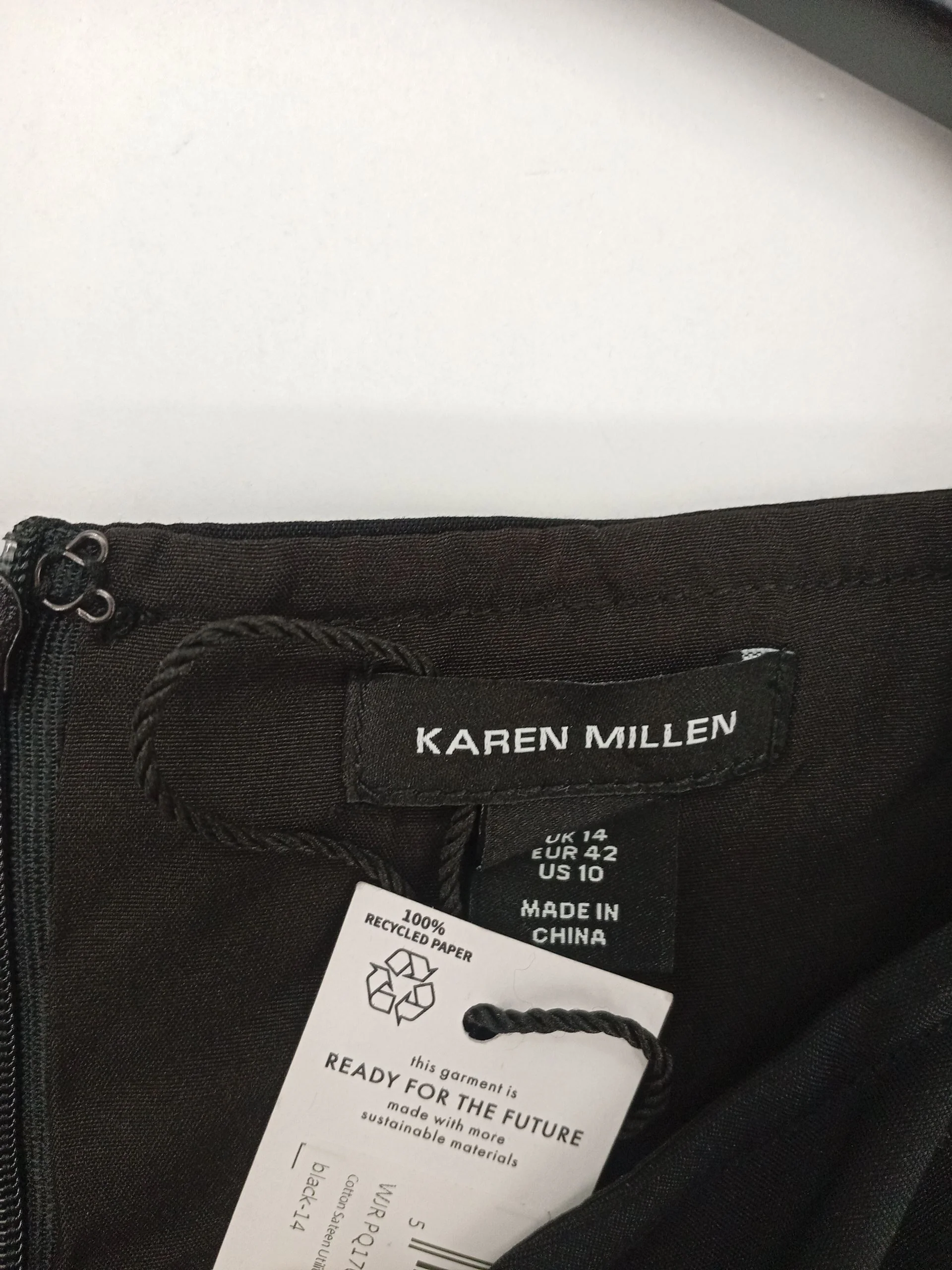 Karen Millen Women's Playsuit UK 14 Black Cotton - Image 6