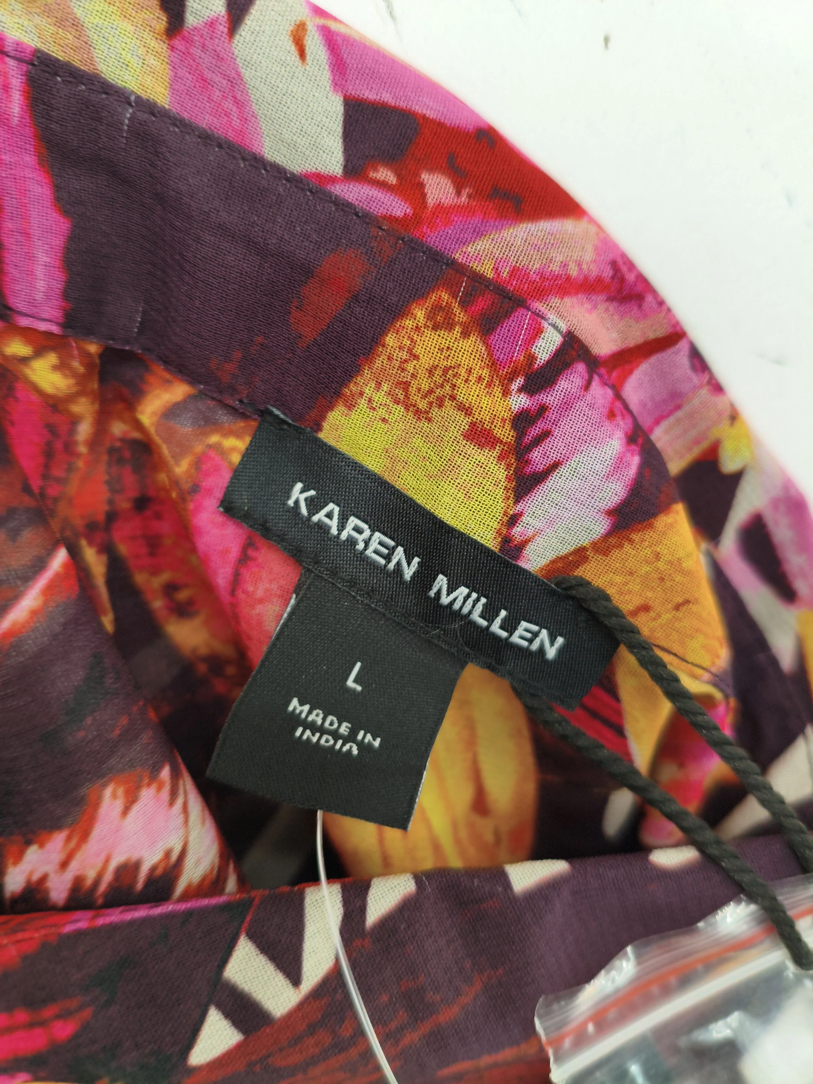 Karen Millen Women's Shirt L Multi 100% Polyester Basic - Image 6