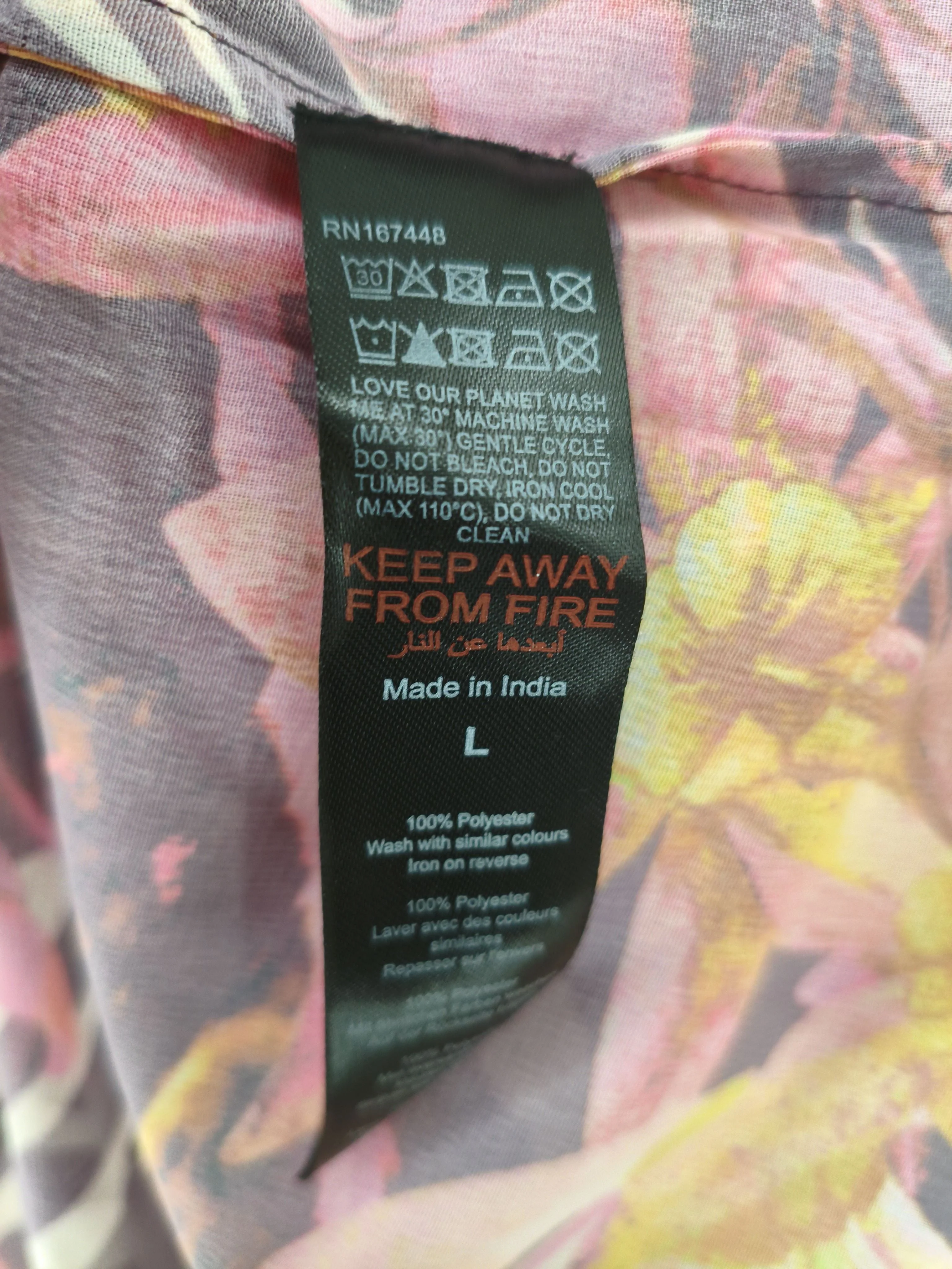 Karen Millen Women's Shirt L Multi 100% Polyester Basic - Image 7