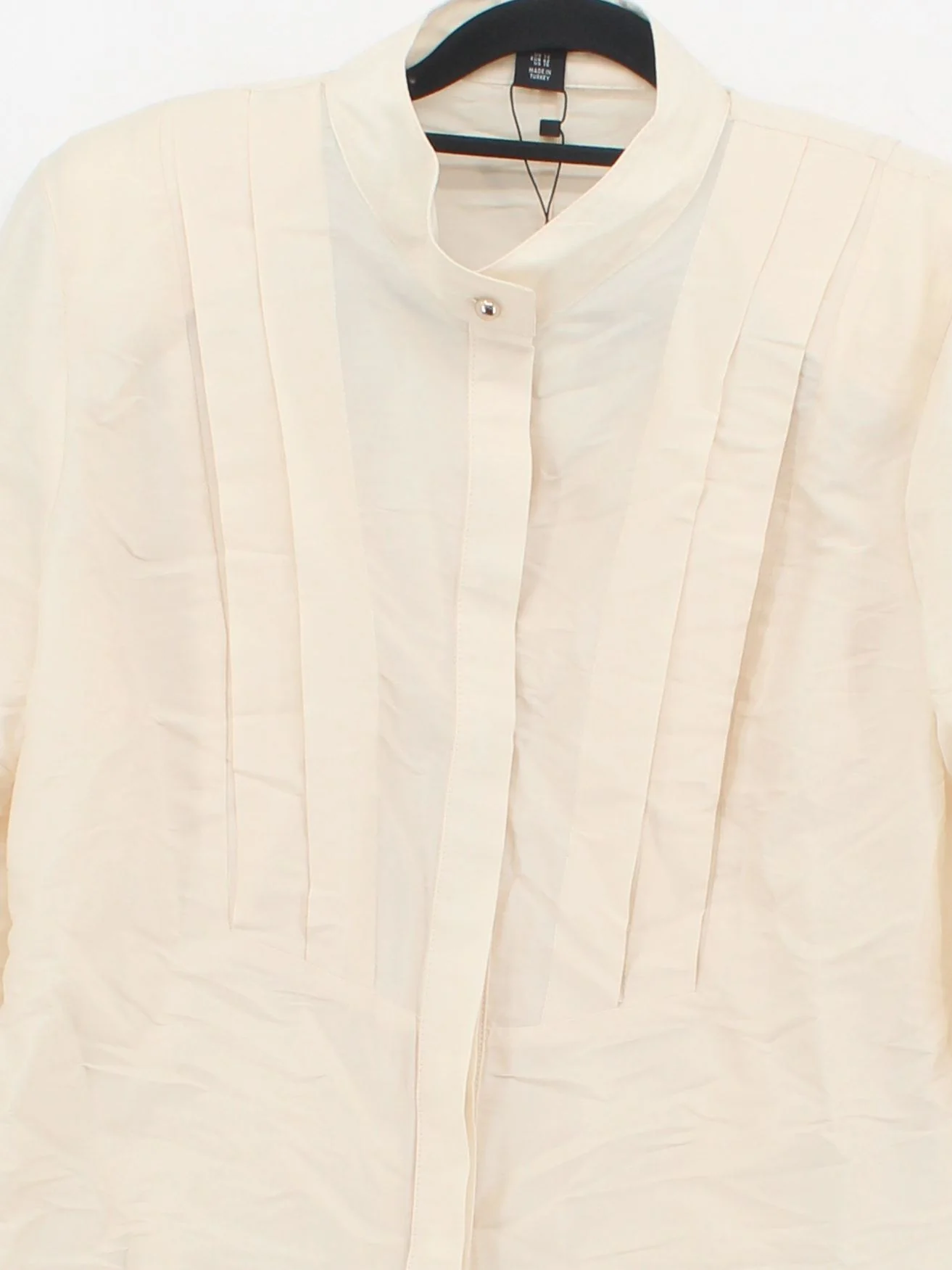 Karen Millen Women's Shirt UK 14 Cream 100% Polyester Basic New with tags - Image 3