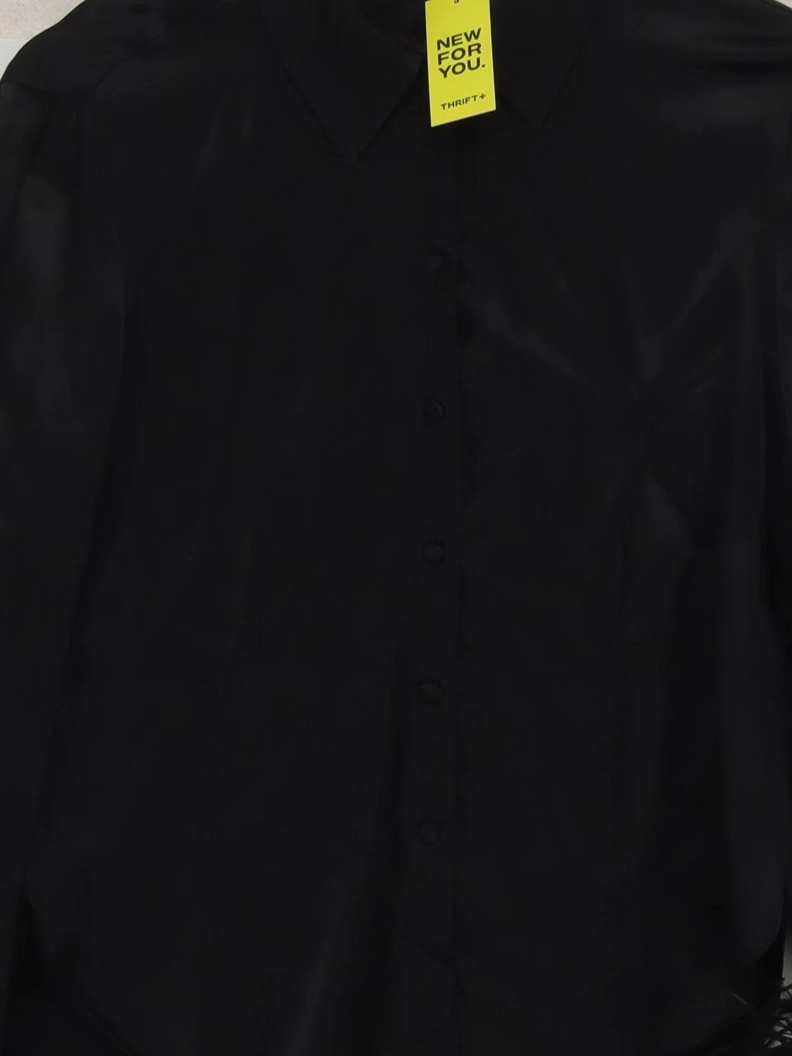 Karen Millen Women's Shirt UK 8 Black Viscose with Other Basic - Image 3