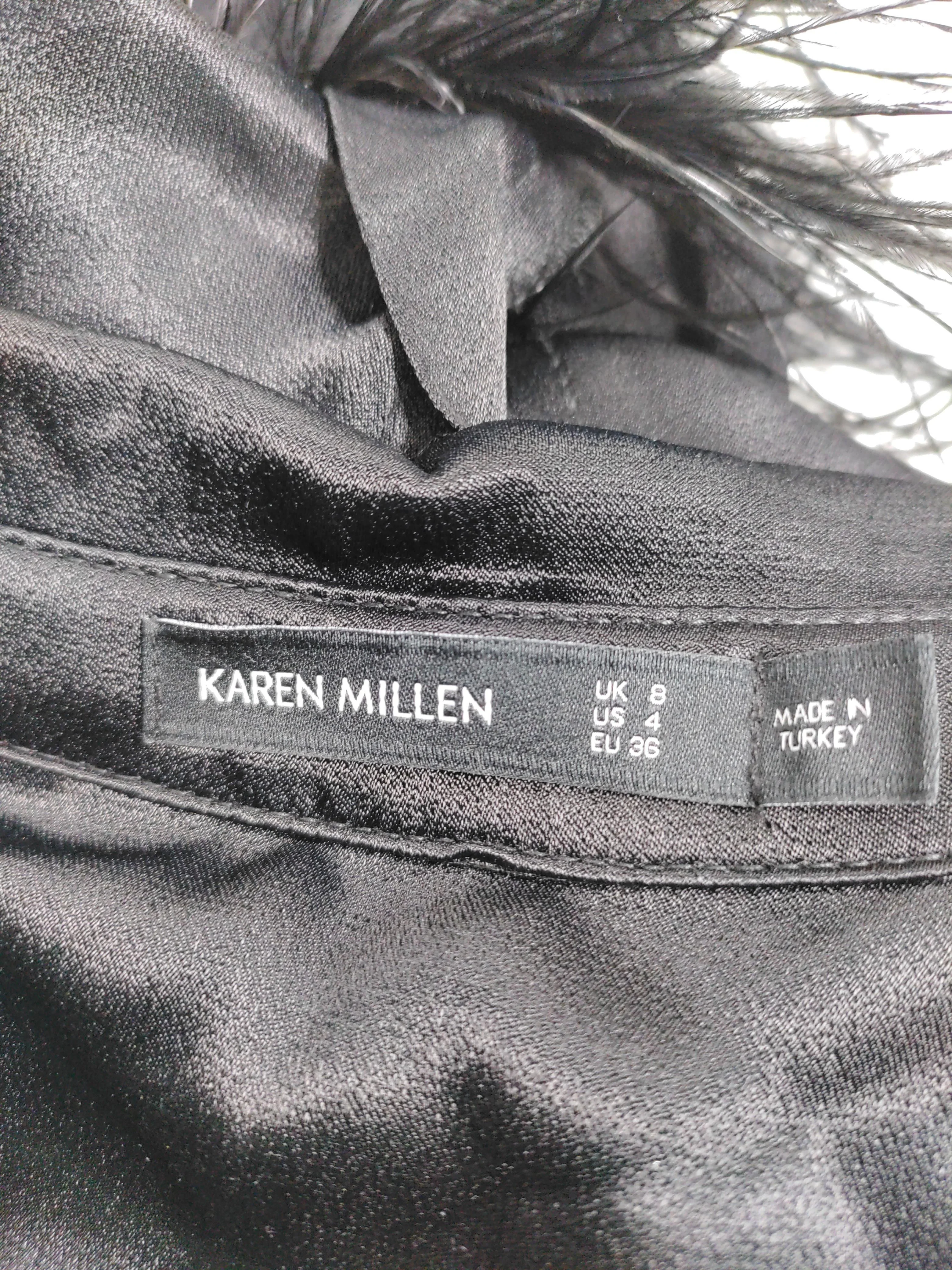 Karen Millen Women's Shirt UK 8 Black Viscose with Other Basic - Image 5