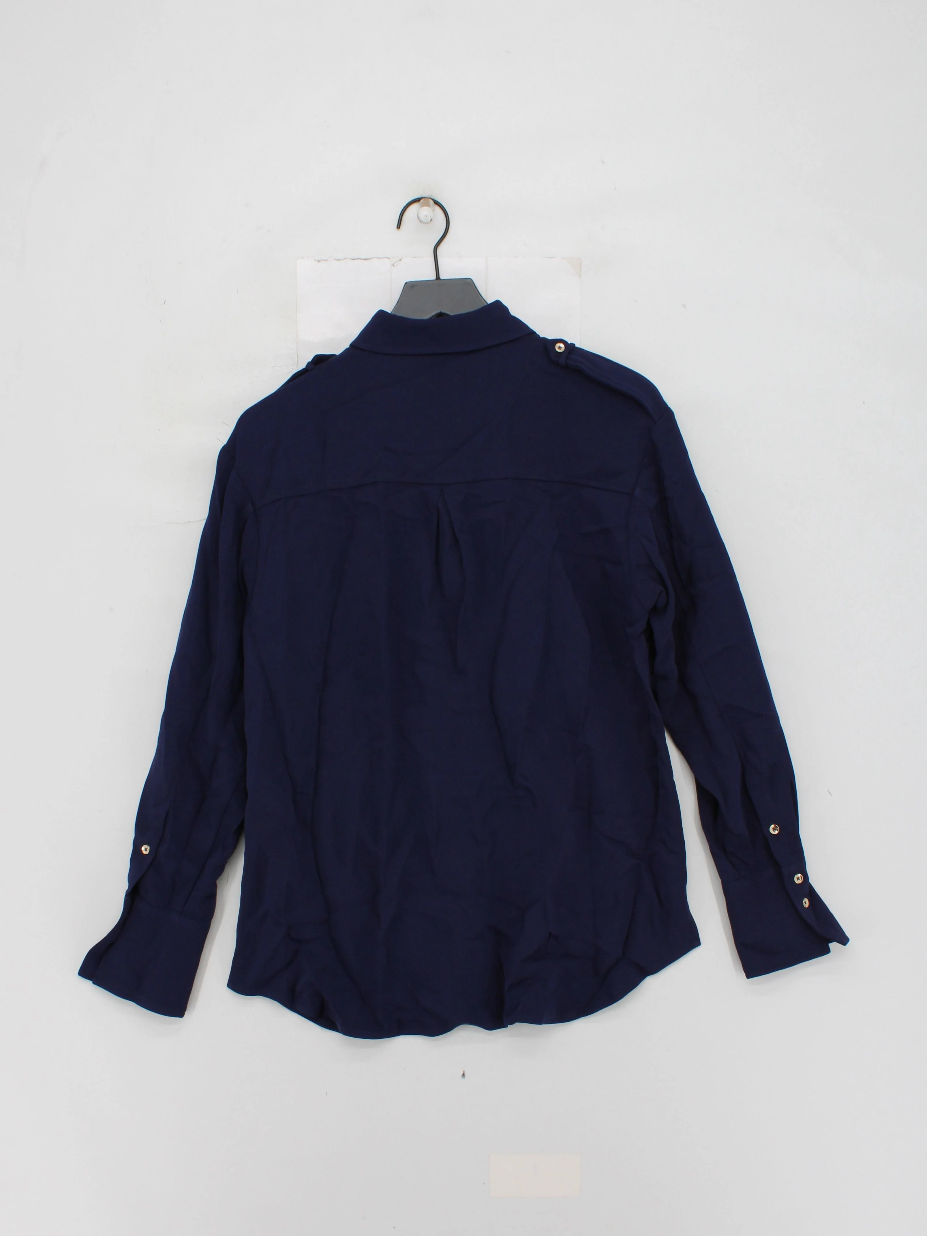 Karen Millen Women's Shirt UK 8 Blue Viscose New with tags - Image 3