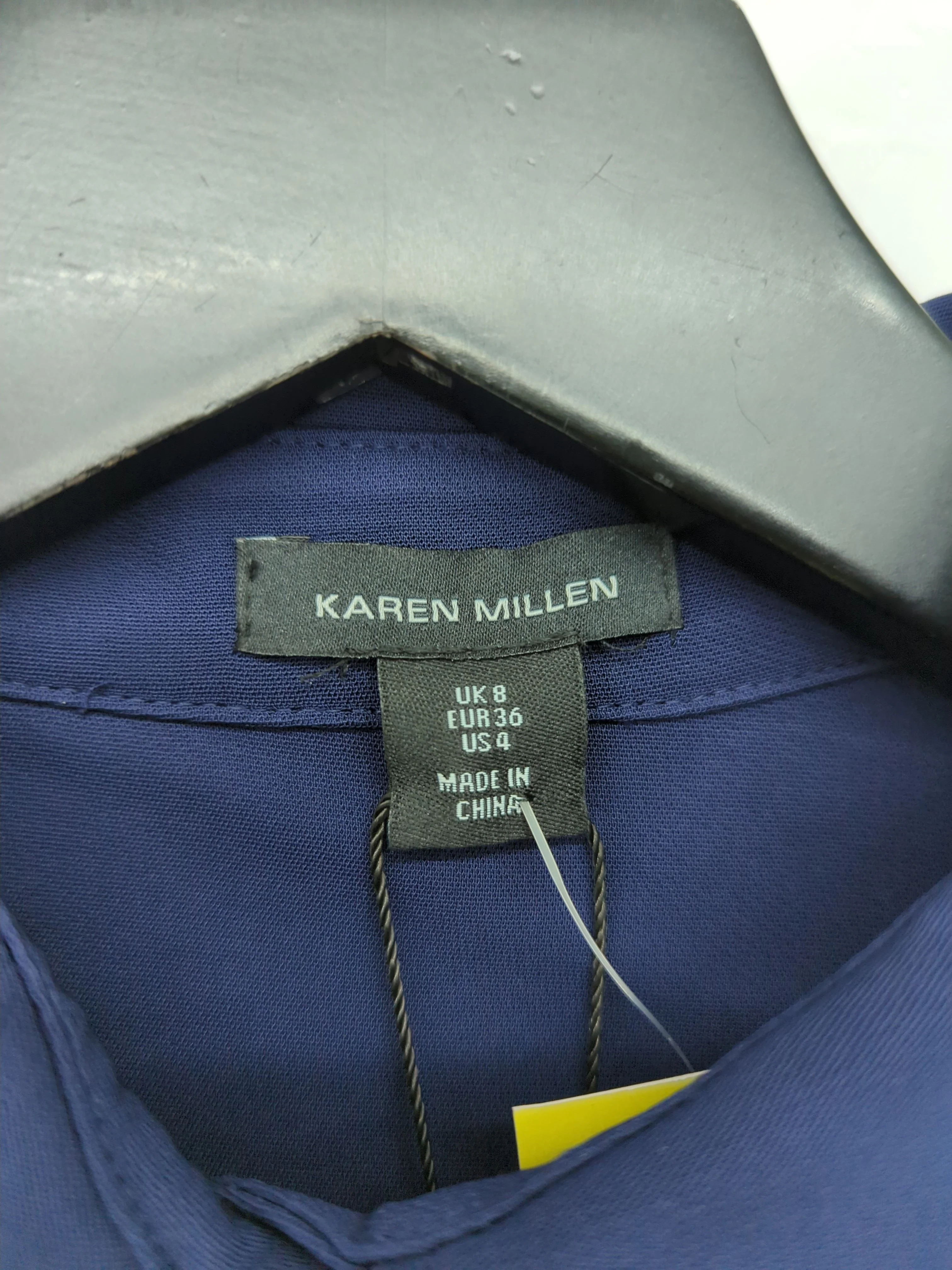 Karen Millen Women's Shirt UK 8 Blue Viscose New with tags - Image 6