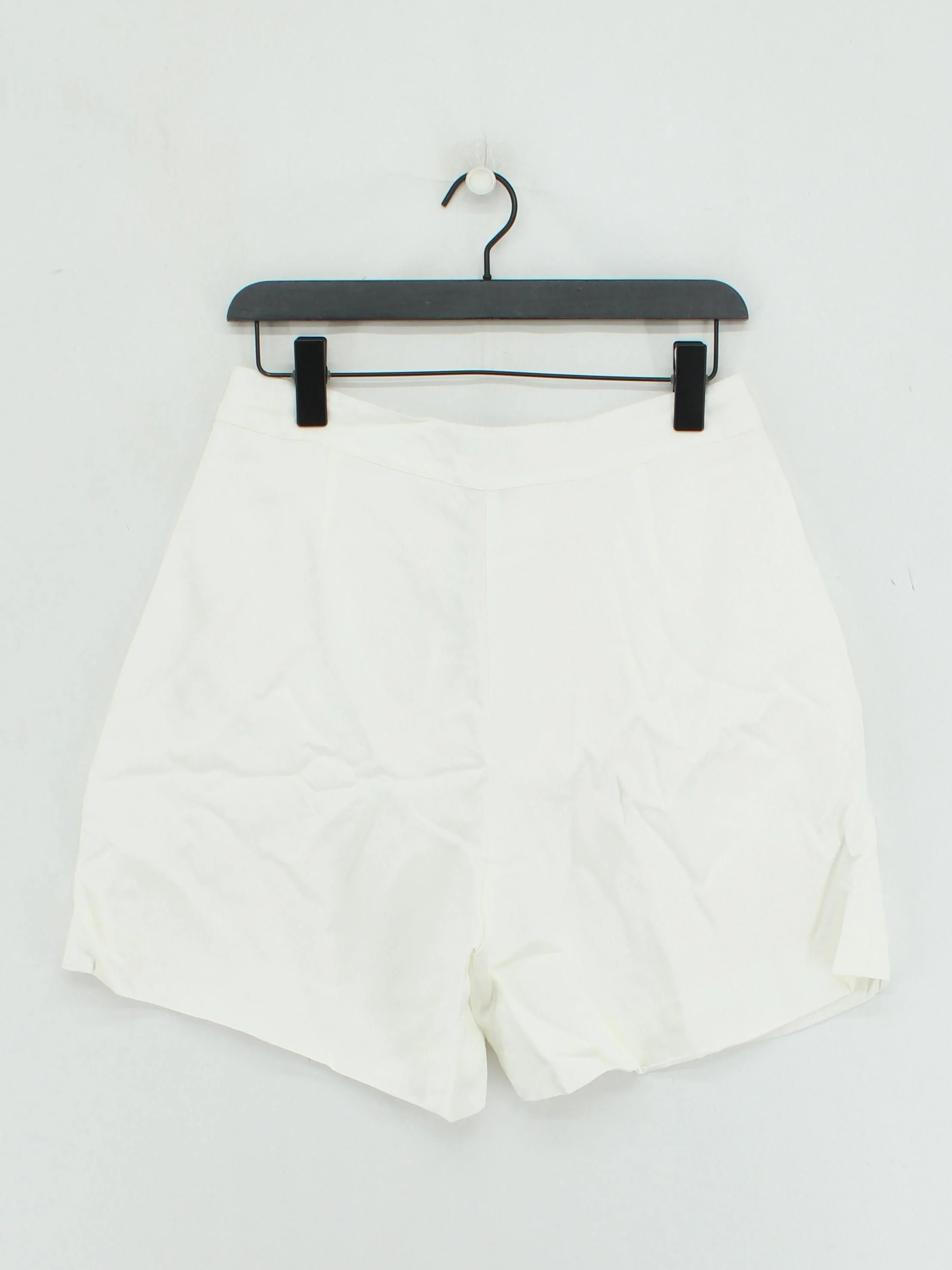 Karen Millen Women's Shorts UK 12 White Viscose with Linen, Polyester Cargo - Image 2