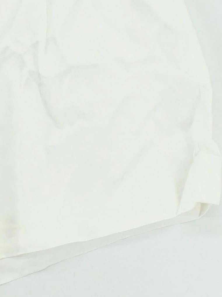 Karen Millen Women's Shorts UK 12 White Viscose with Linen, Polyester Cargo - Image 4