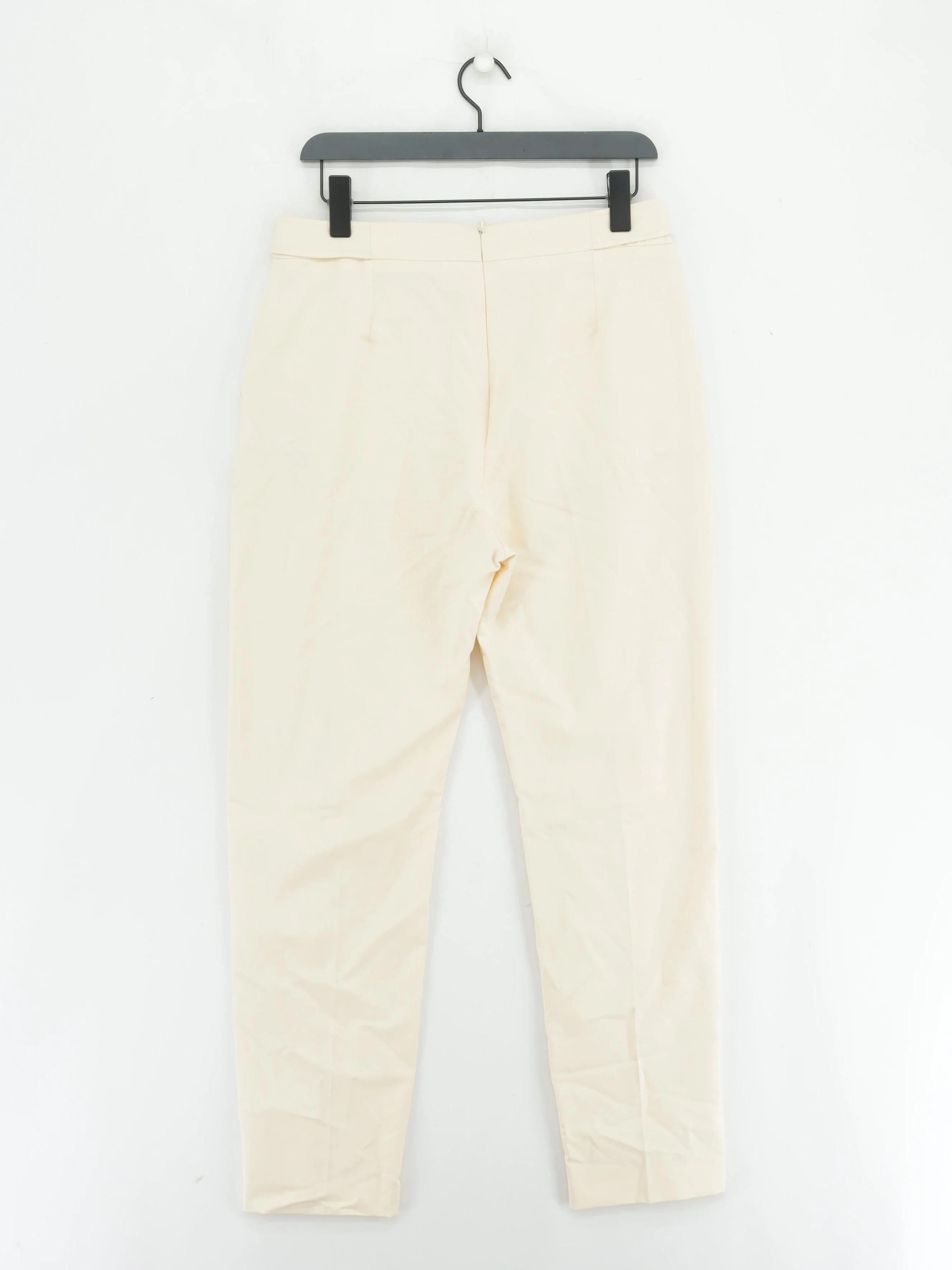 Karen Millen Women's Suit Trousers UK 12 Cream Polyester - Image 2