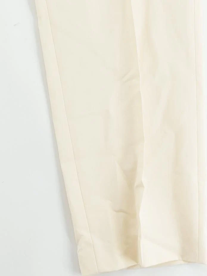Karen Millen Women's Suit Trousers UK 12 Cream Polyester - Image 4