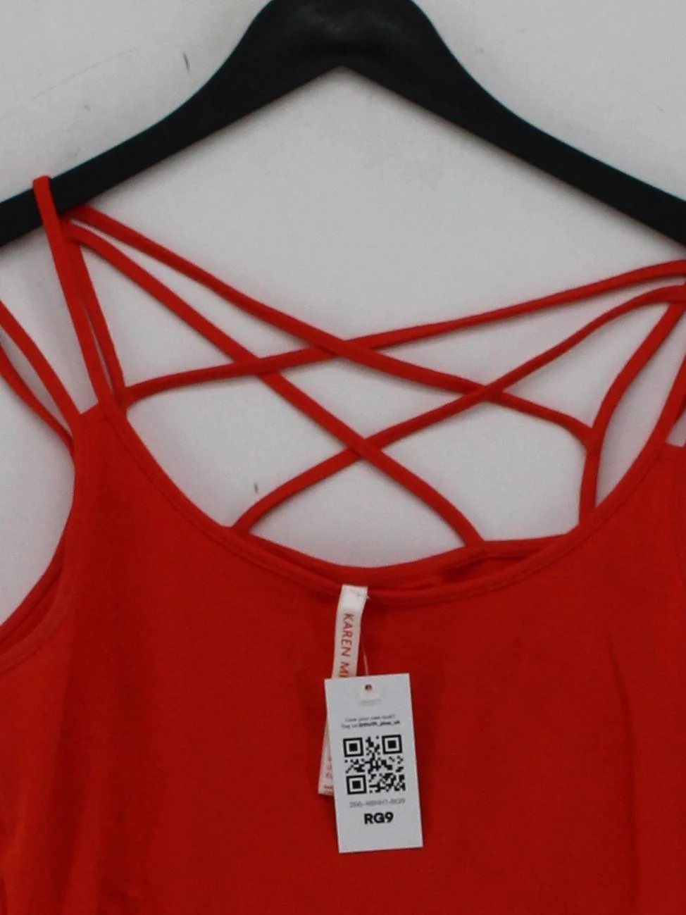 Karen Millen Women's T-Shirt UK 8 Orange Viscose - Image 3