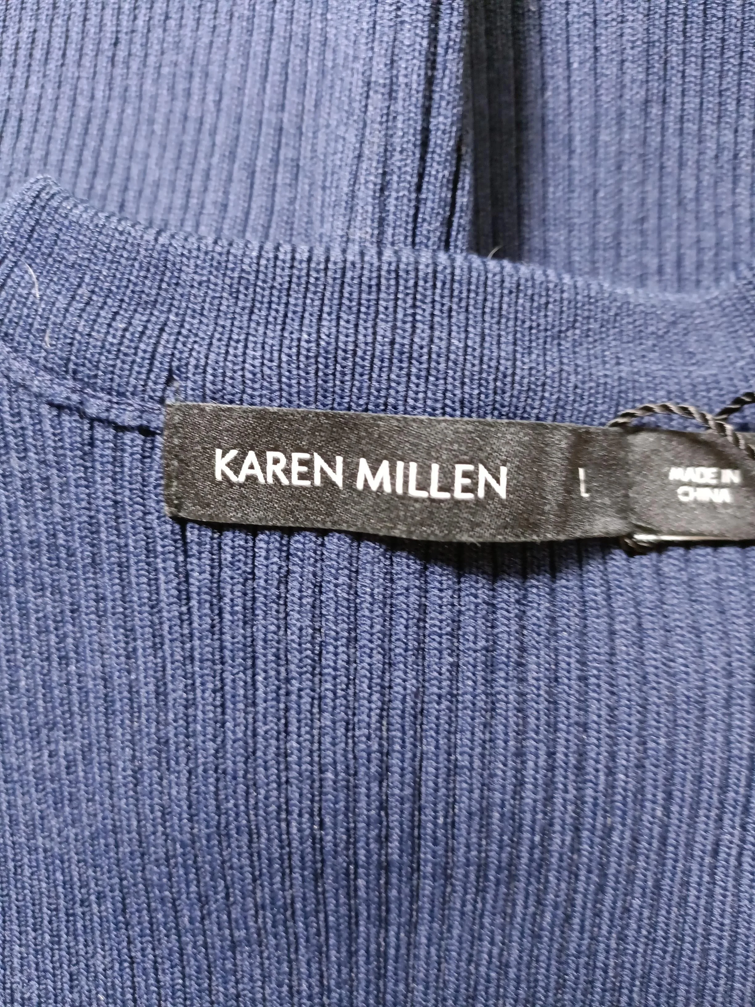 Karen Millen Women's Top L Blue Polyamide with Viscose Basic - Image 5