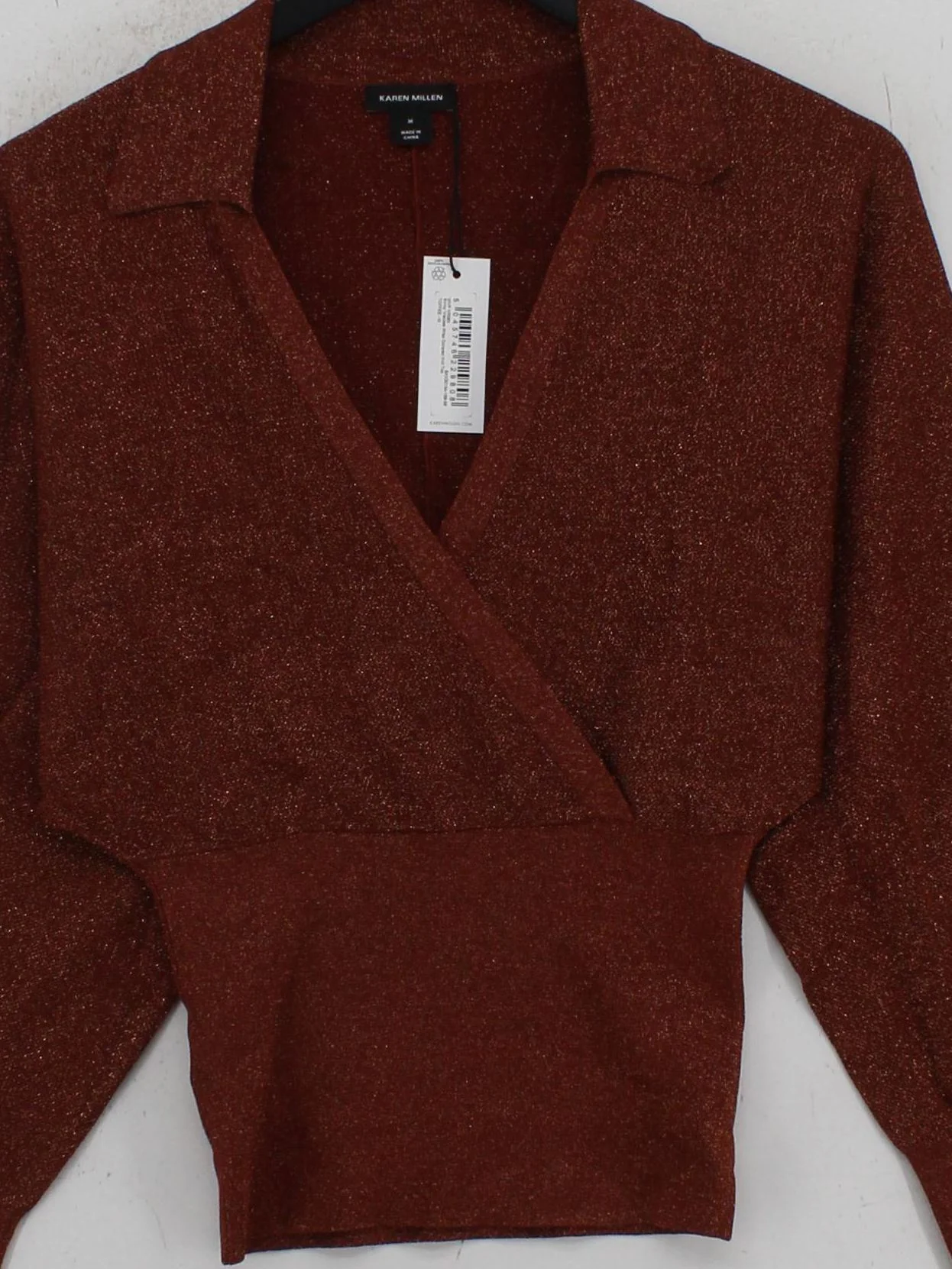 Karen Millen Women's Top M Brown 100% Other Basic New with tags - Image 3