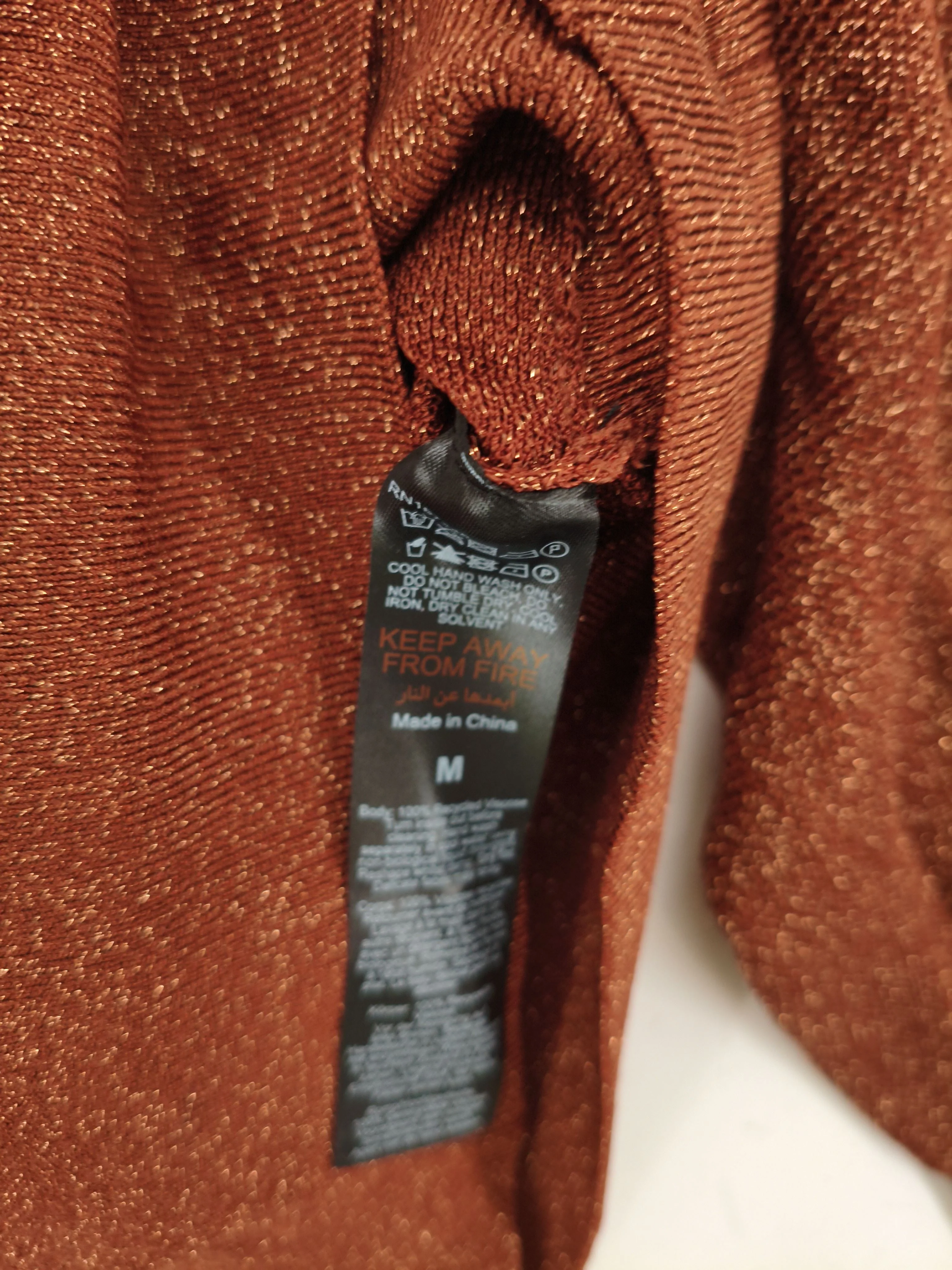 Karen Millen Women's Top M Brown 100% Other Basic New with tags - Image 6