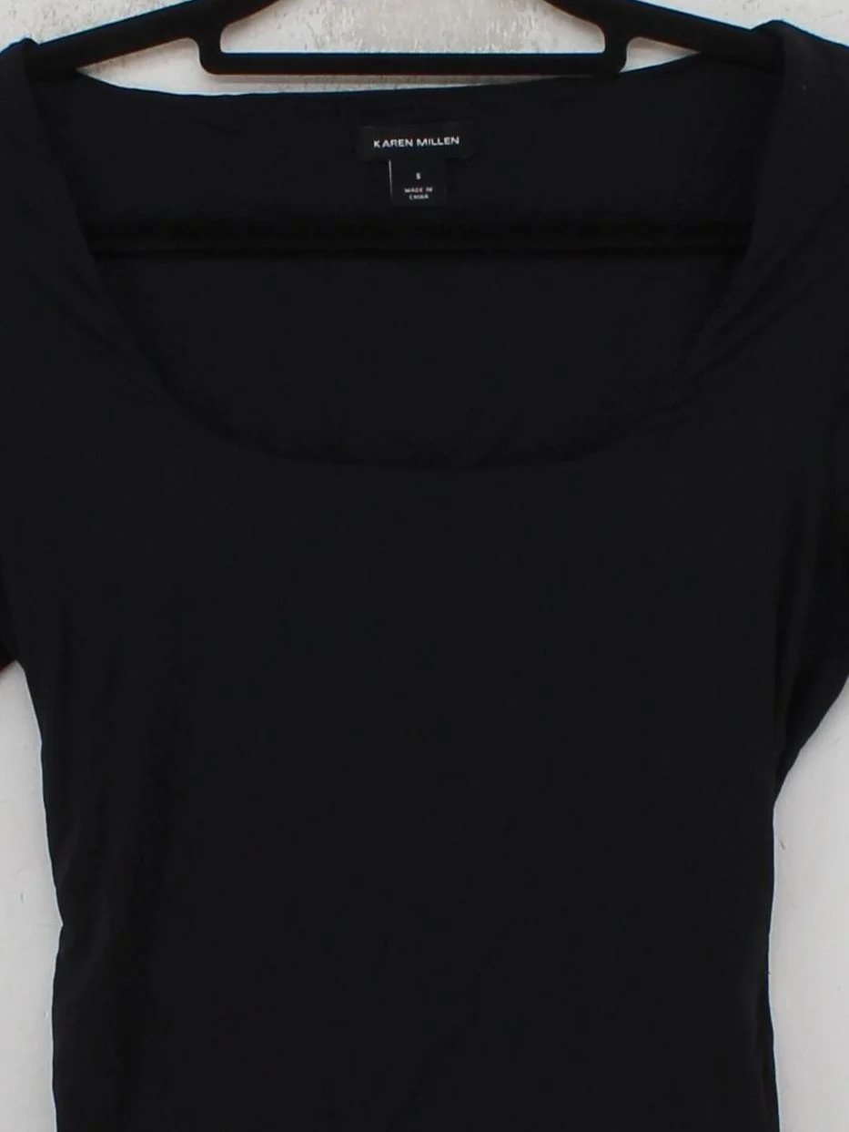 Karen Millen Women's Top S Black Polyamide with Elastane Basic - Image 3