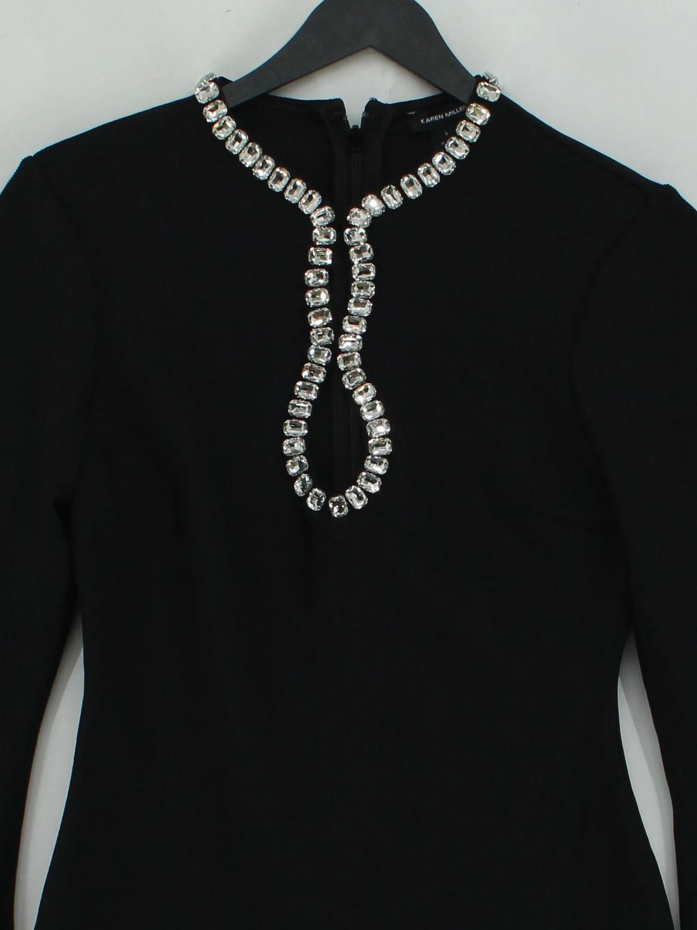Karen Millen Women's Top S Black Polyester with Elastane Basic - Image 3