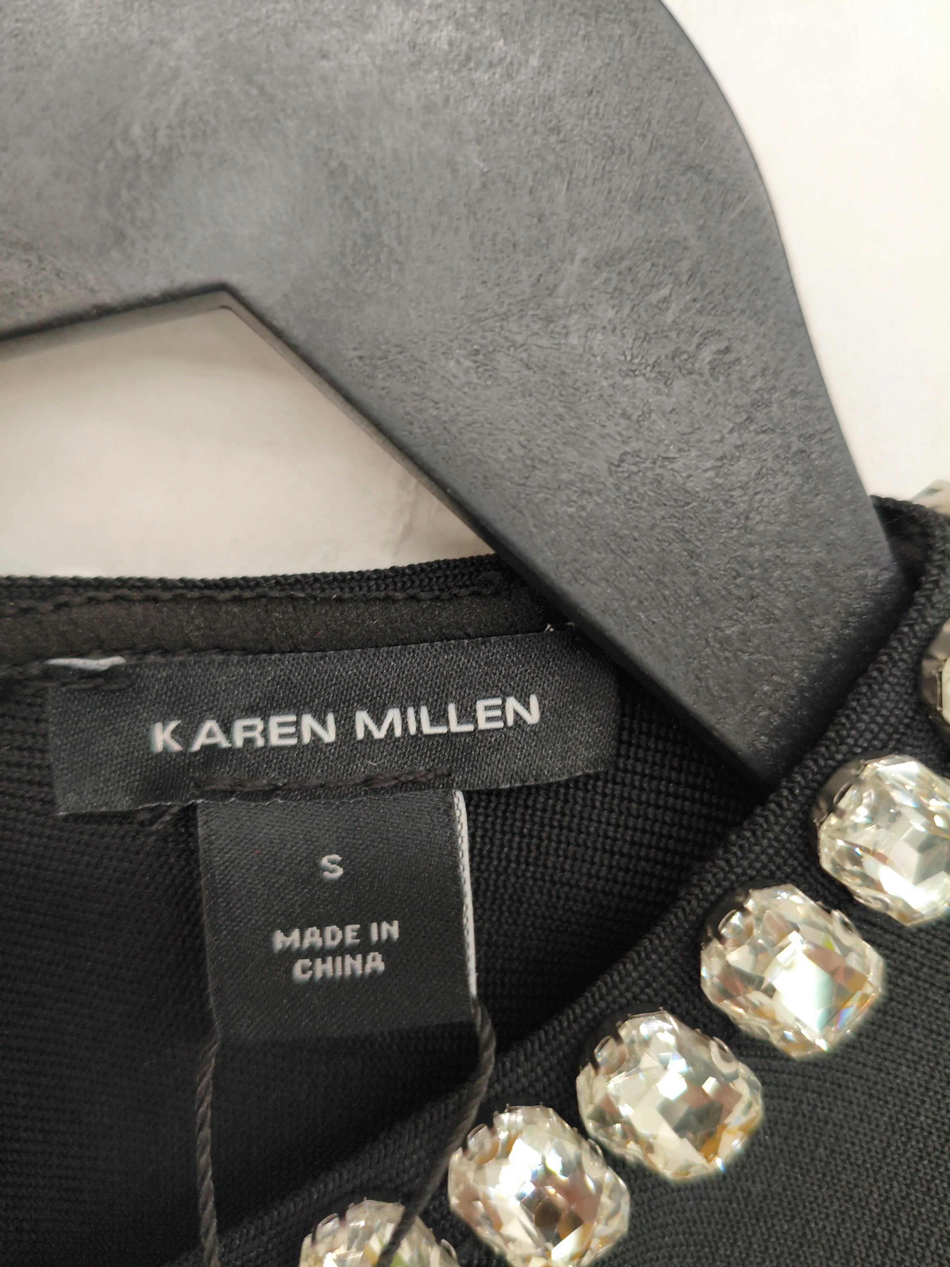 Karen Millen Women's Top S Black Polyester with Elastane Basic - Image 6