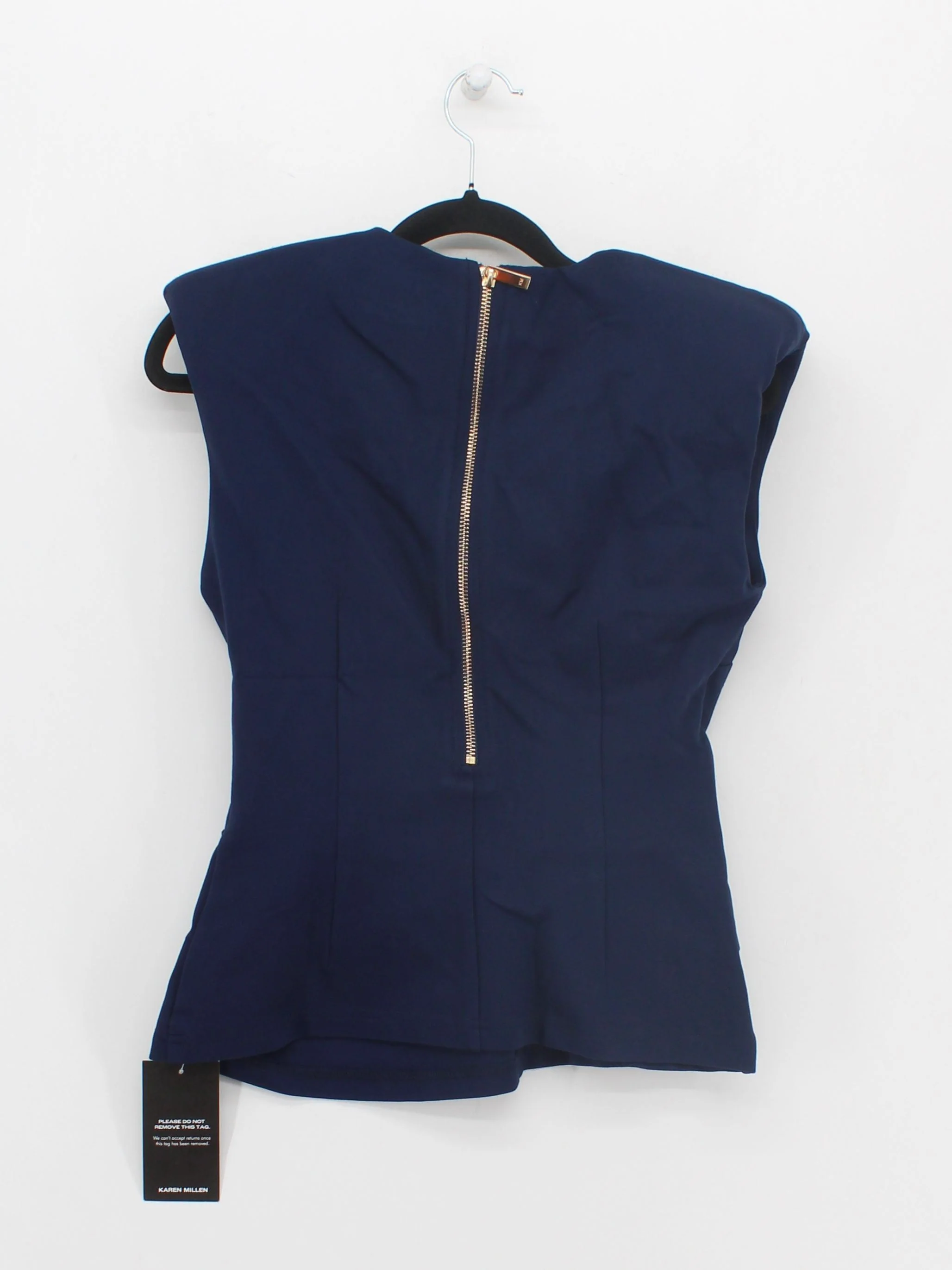 Karen Millen Women's Top S Blue Viscose New with tags - Image 2