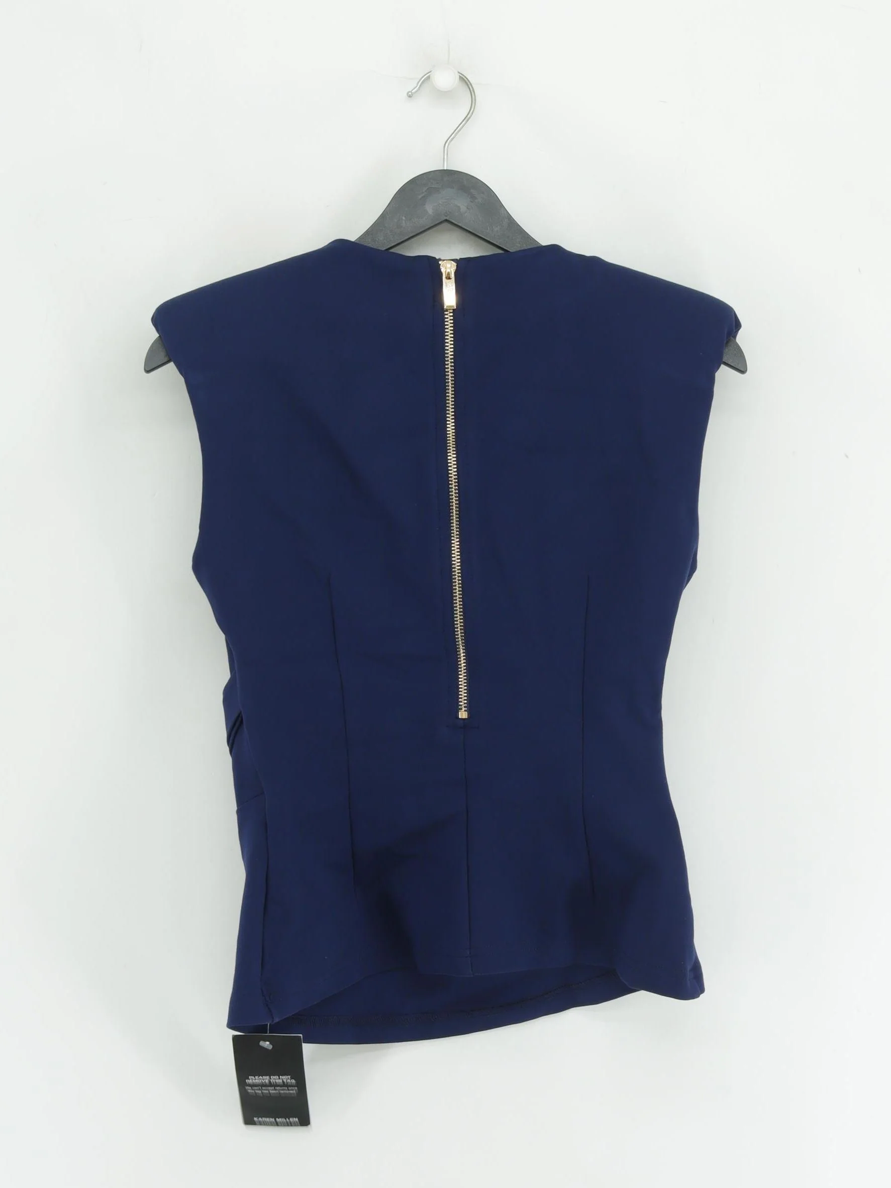 Karen Millen Women's Top S Blue Viscose New with tags - Image 3