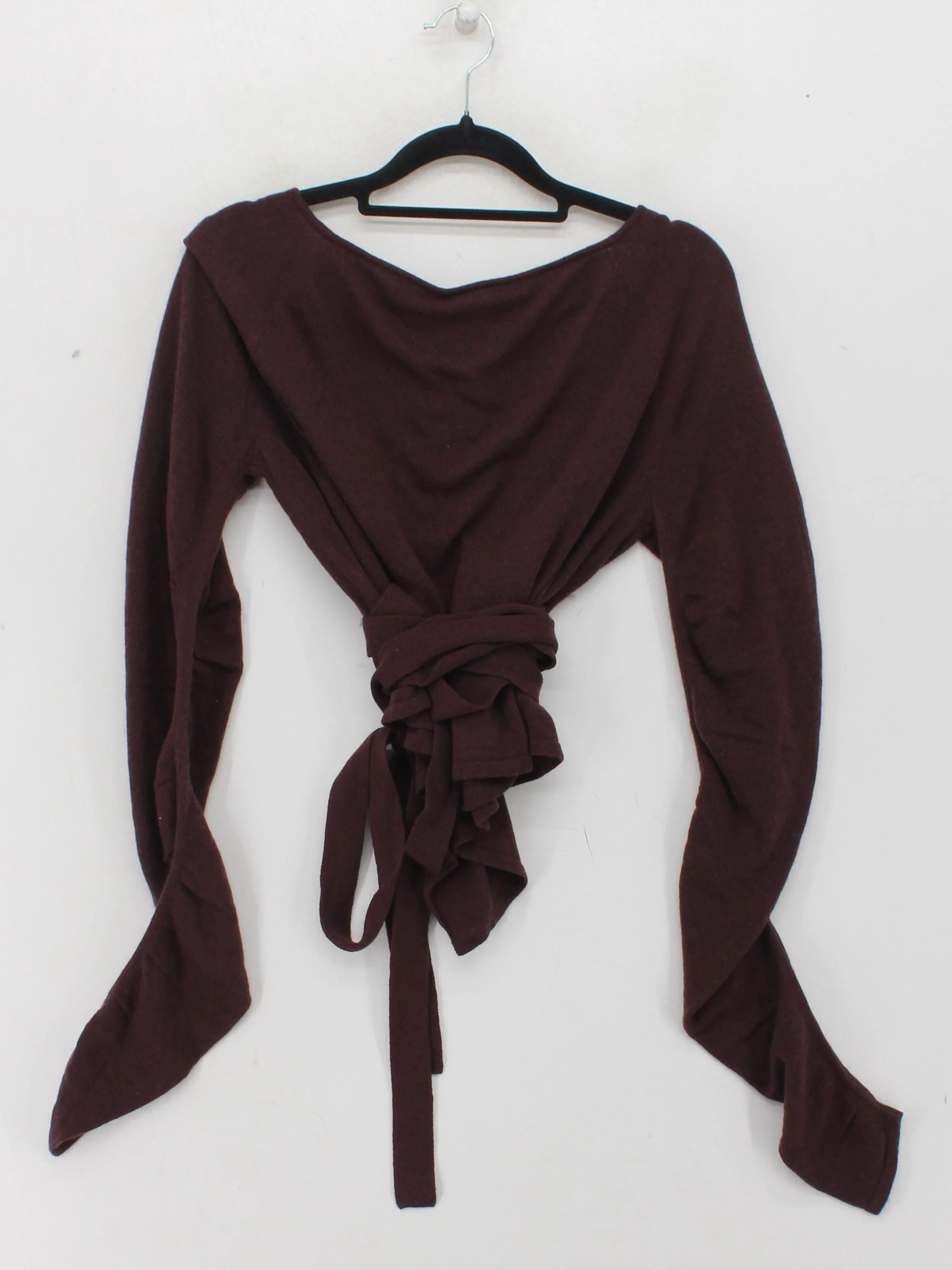 Karen Millen Women's Top S Brown Viscose with Polyamide, Wool, Other Basic - Image 2