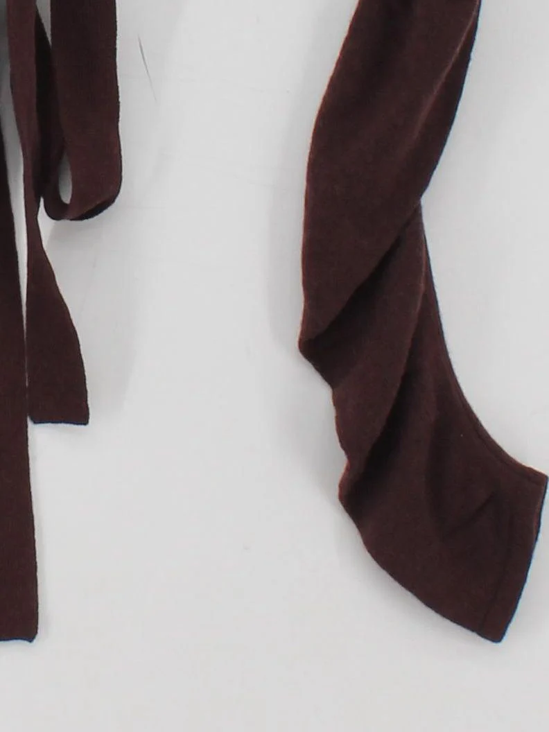 Karen Millen Women's Top S Brown Viscose with Polyamide, Wool, Other Basic - Image 4