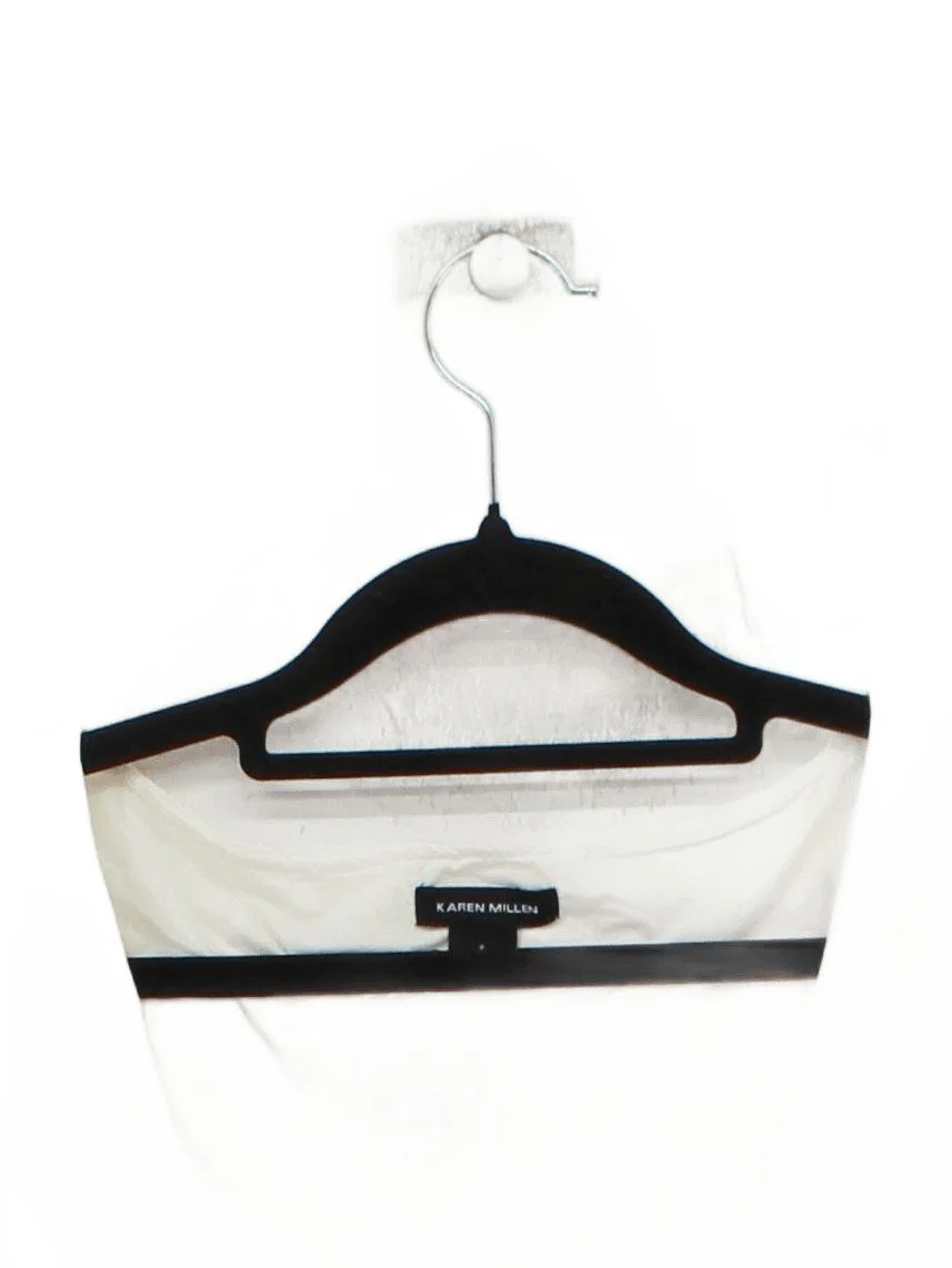 Karen Millen Women's Top S Cream Polyamide with Elastane Jersey