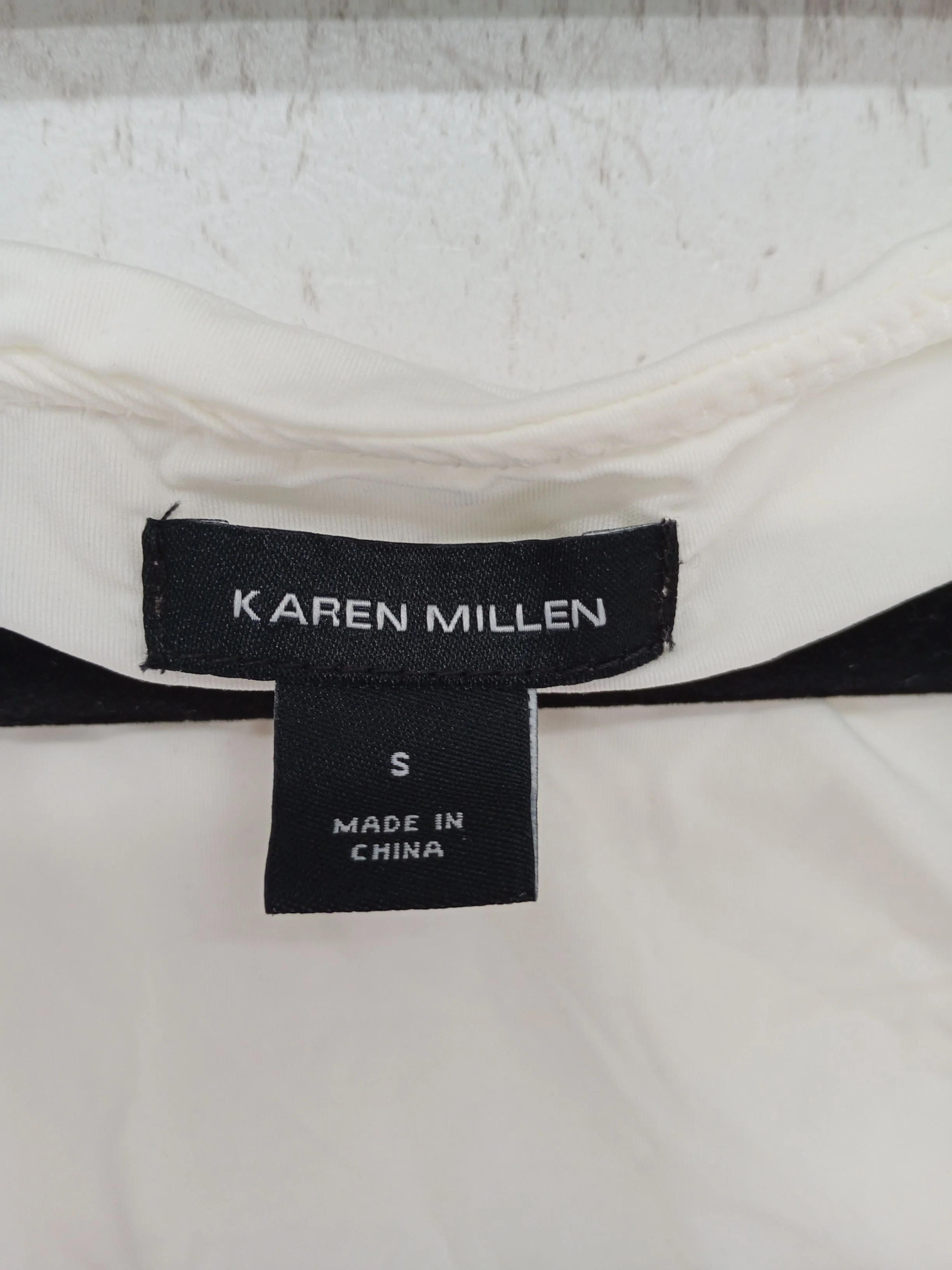 Karen Millen Women's Top S Cream Polyamide with Elastane Jersey - Image 7