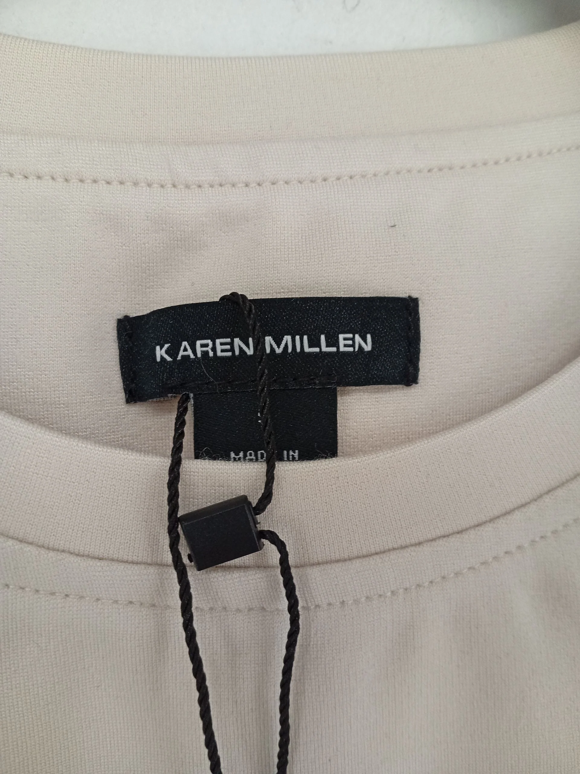Karen Millen Women's Top S Cream Viscose with Polyamide, Elastane Basic - Image 6