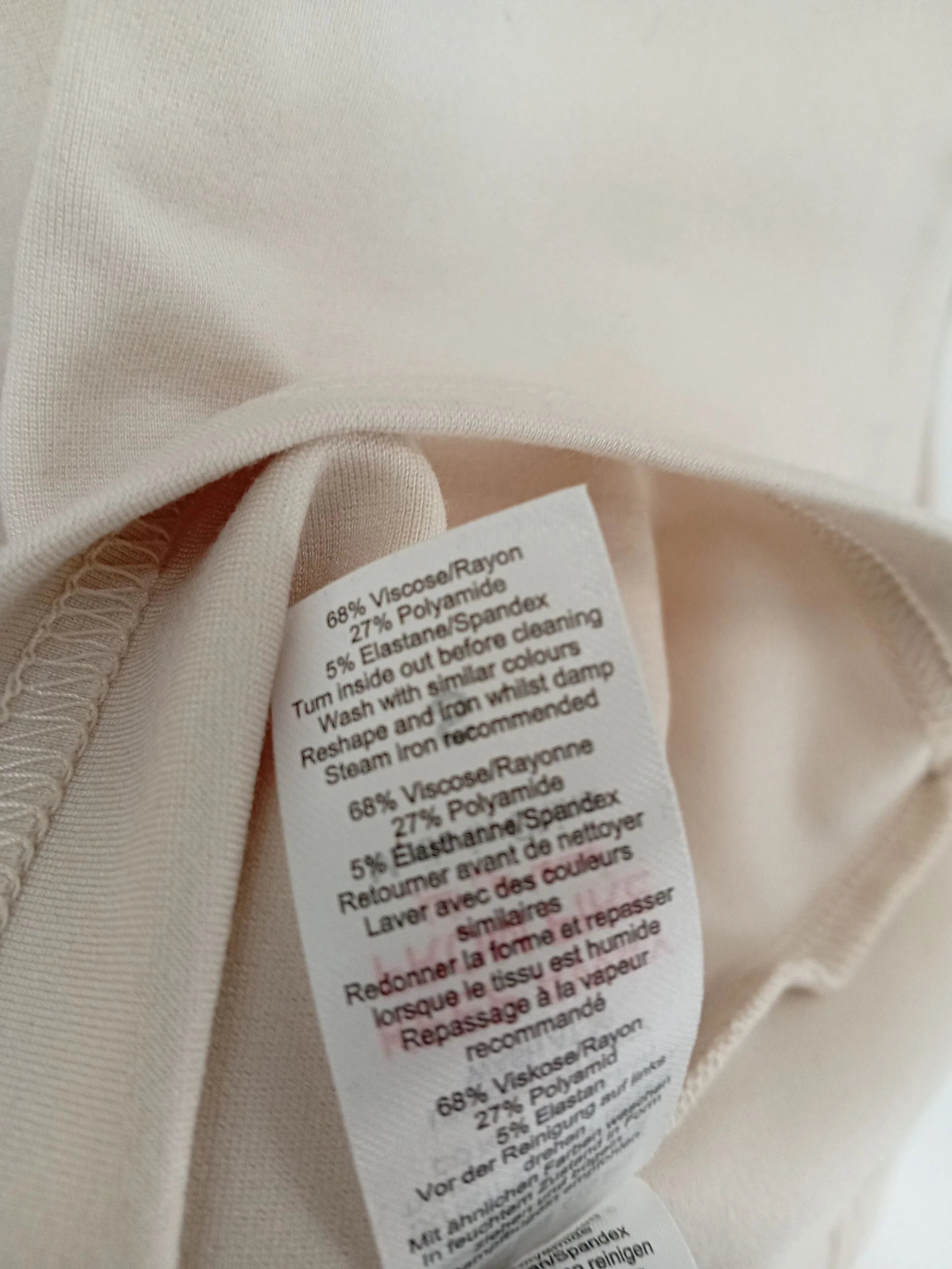 Karen Millen Women's Top S Cream Viscose with Polyamide, Elastane Basic - Image 7