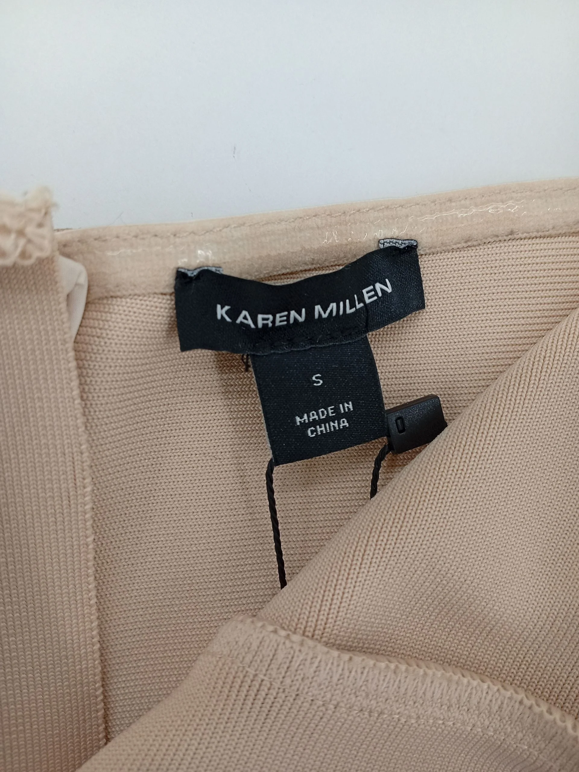 Karen Millen Women's Top S Gold Polyester with Elastane Basic - Image 6