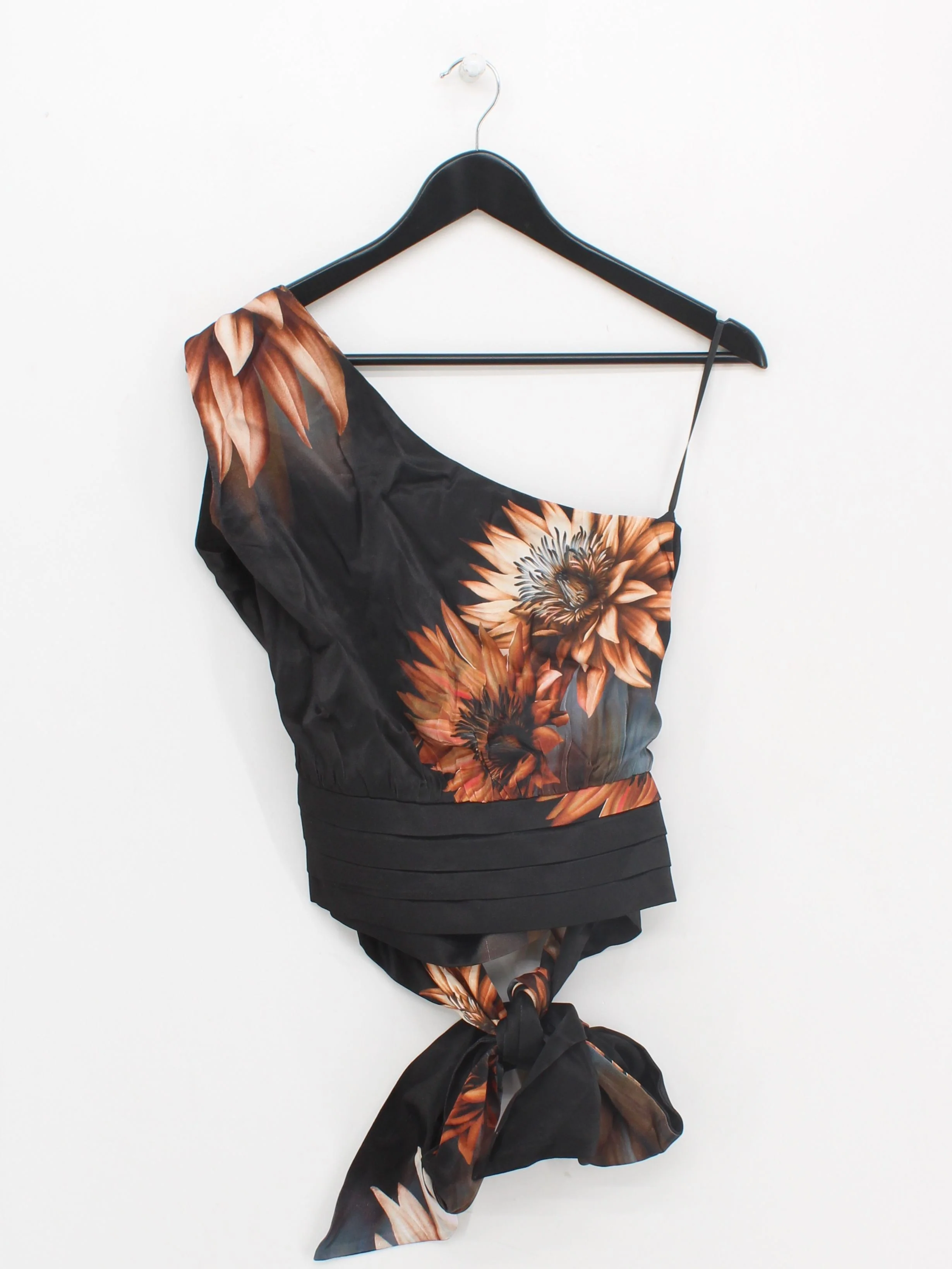 Karen Millen Women's Top UK 10 Black Viscose with Polyester Basic - Image 2