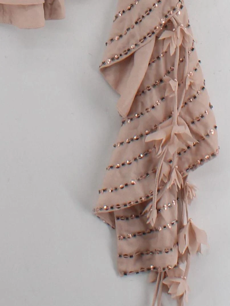 Karen Millen Women's Top UK 10 Pink 100% Polyester Sleeveless High Neck Basic - Image 4