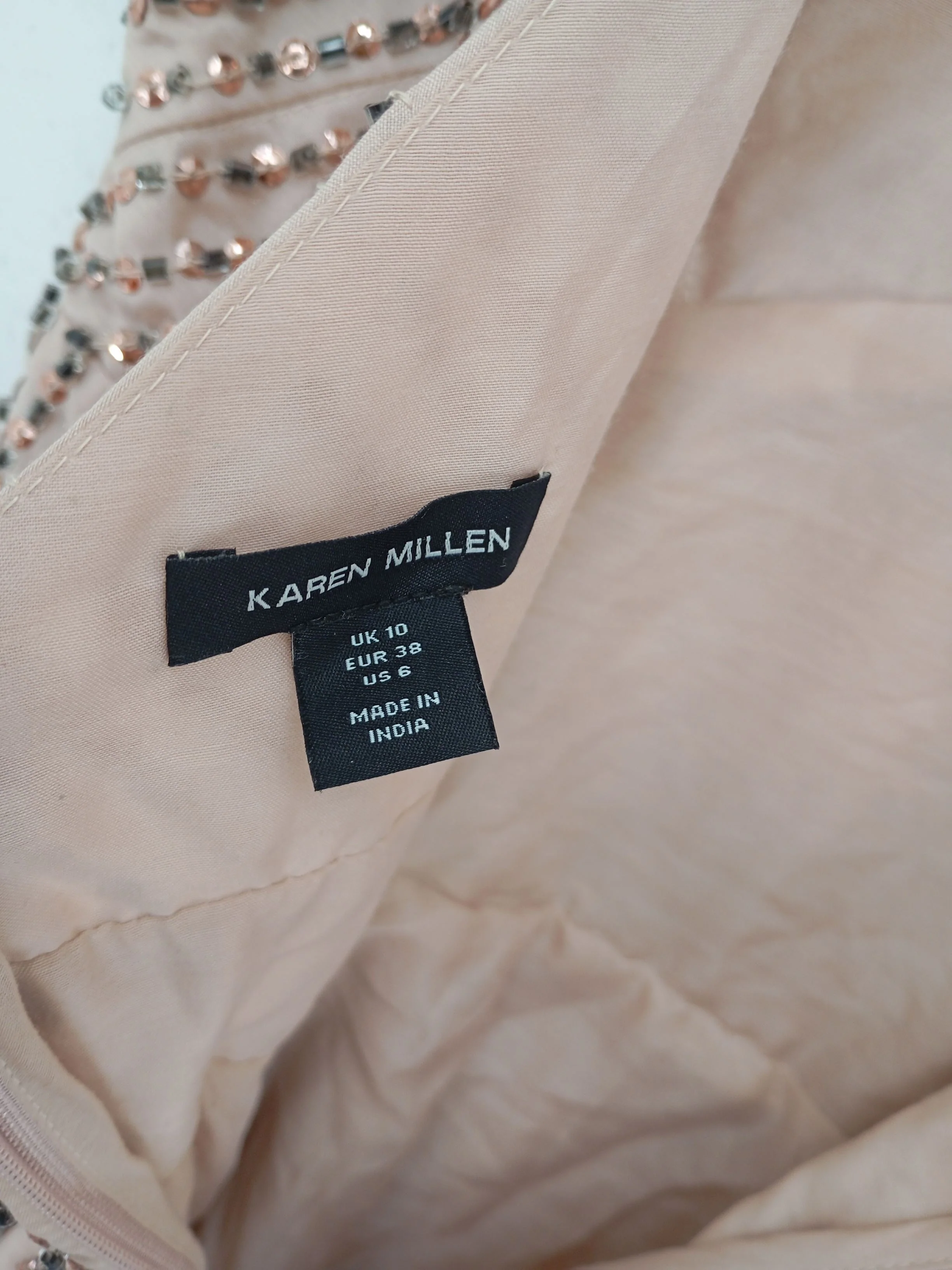 Karen Millen Women's Top UK 10 Pink 100% Polyester Sleeveless High Neck Basic - Image 6