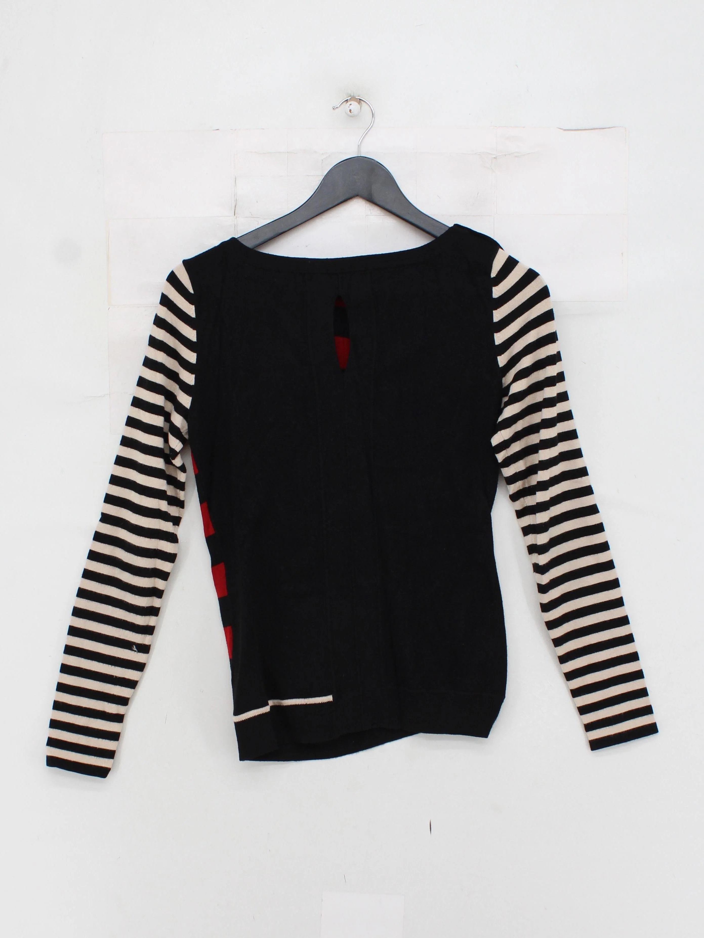 Karen Millen Women's Top UK 12 Black Viscose - Image 2