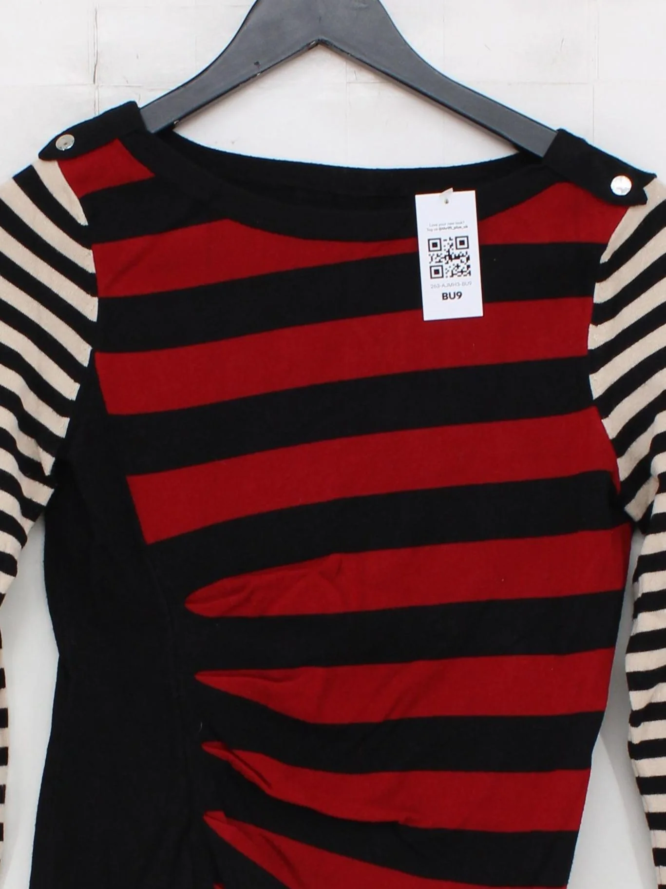 Karen Millen Women's Top UK 12 Black Viscose - Image 3