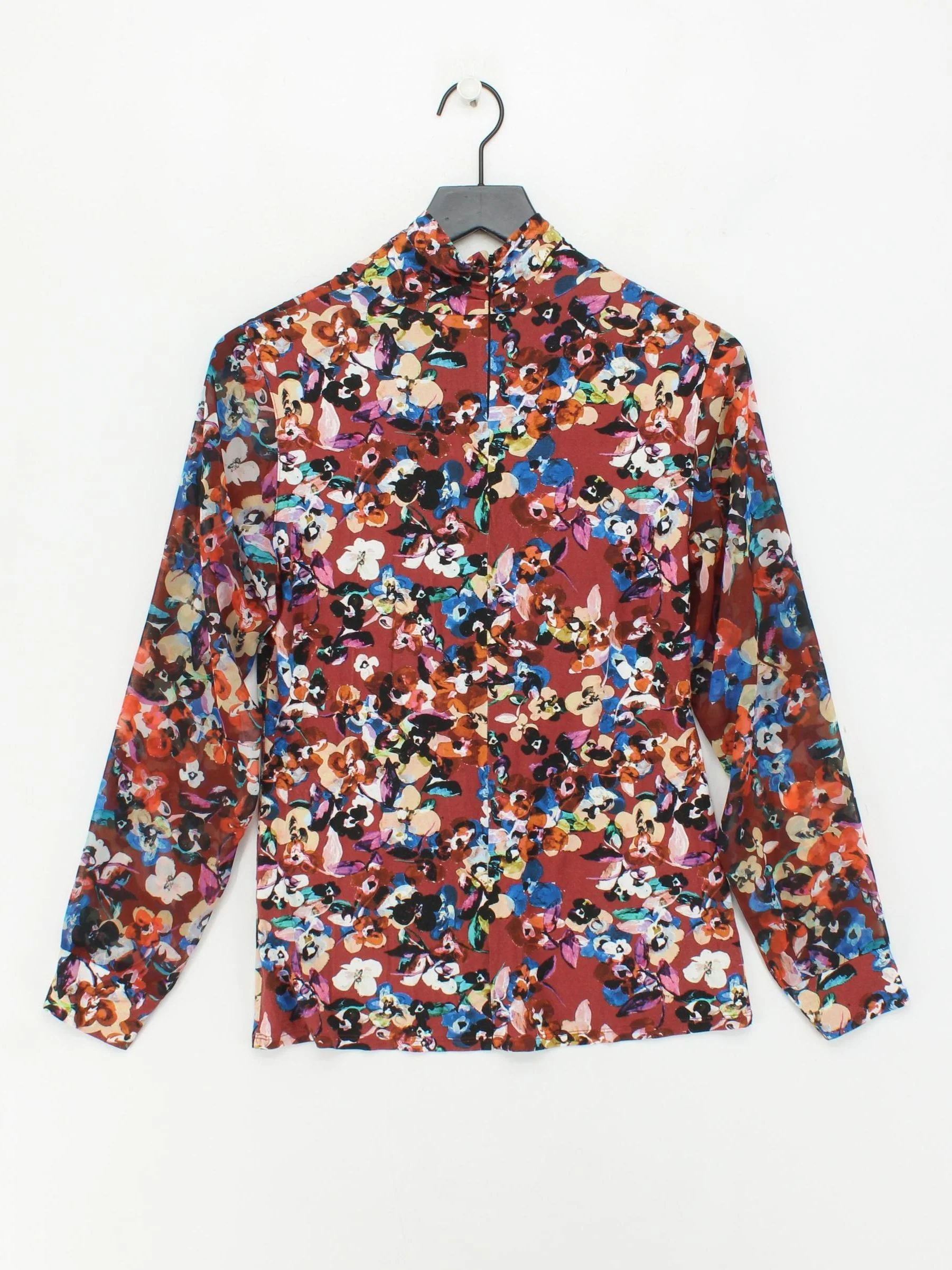 Karen Millen Women's Top UK 12 Multi Viscose with Elastane, Polyester Basic - Image 2