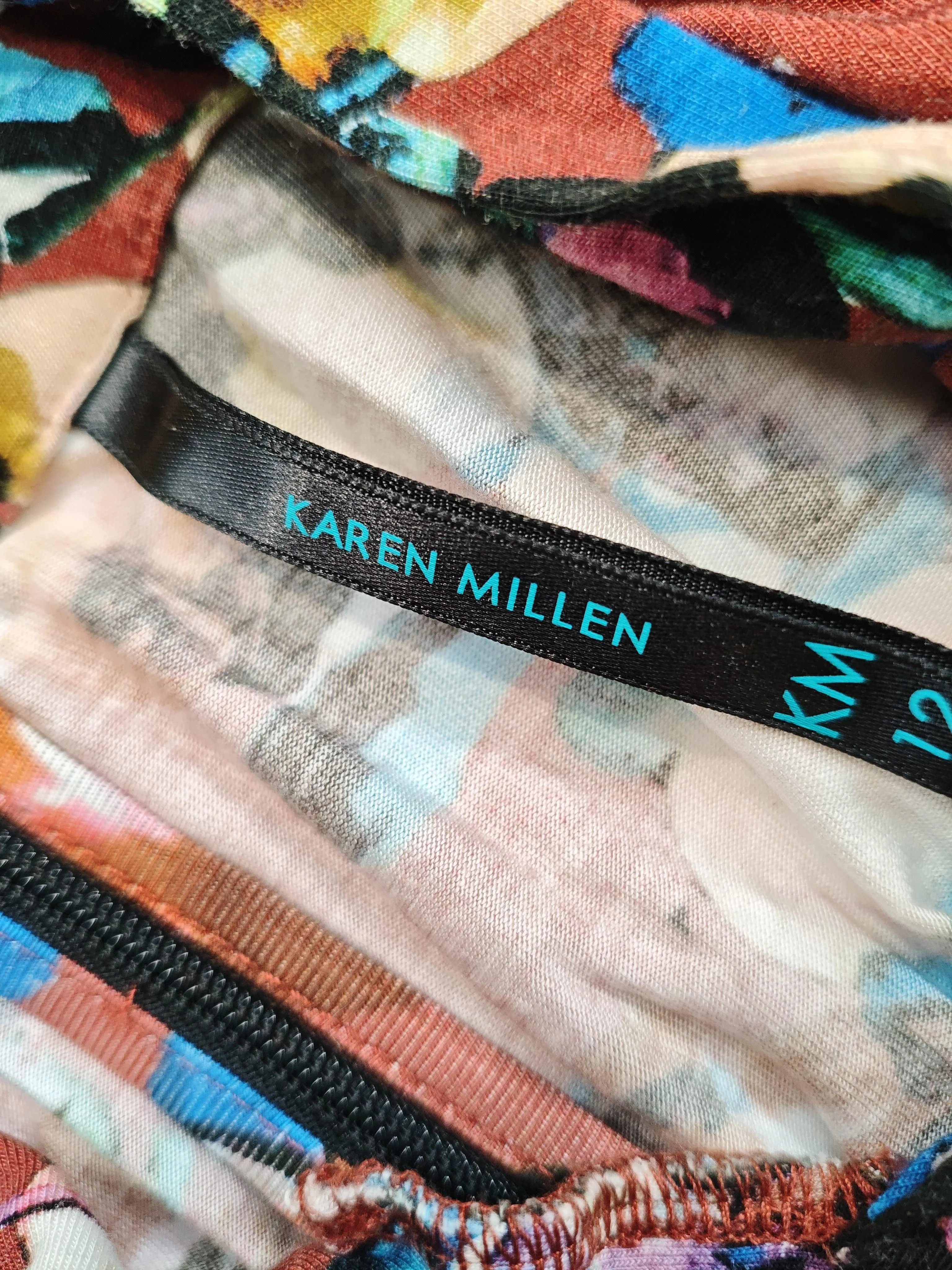 Karen Millen Women's Top UK 12 Multi Viscose with Elastane, Polyester Basic - Image 5