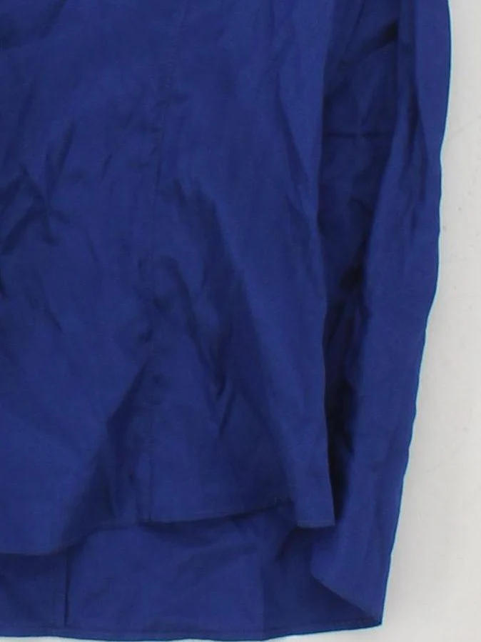 Karen Millen Women's Top UK 14 Blue Viscose with Cotton Basic - Image 4