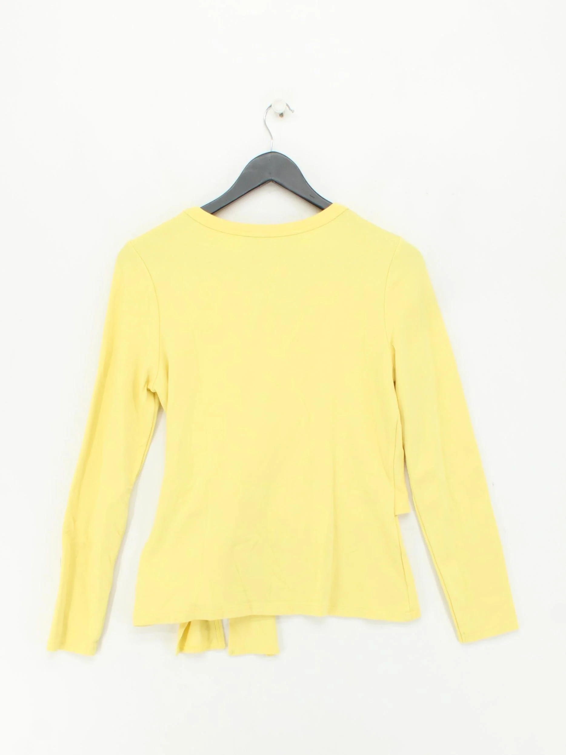 Karen Millen Women's Top UK 14 Yellow Viscose with Polyamide, Elastane Basic - Image 2