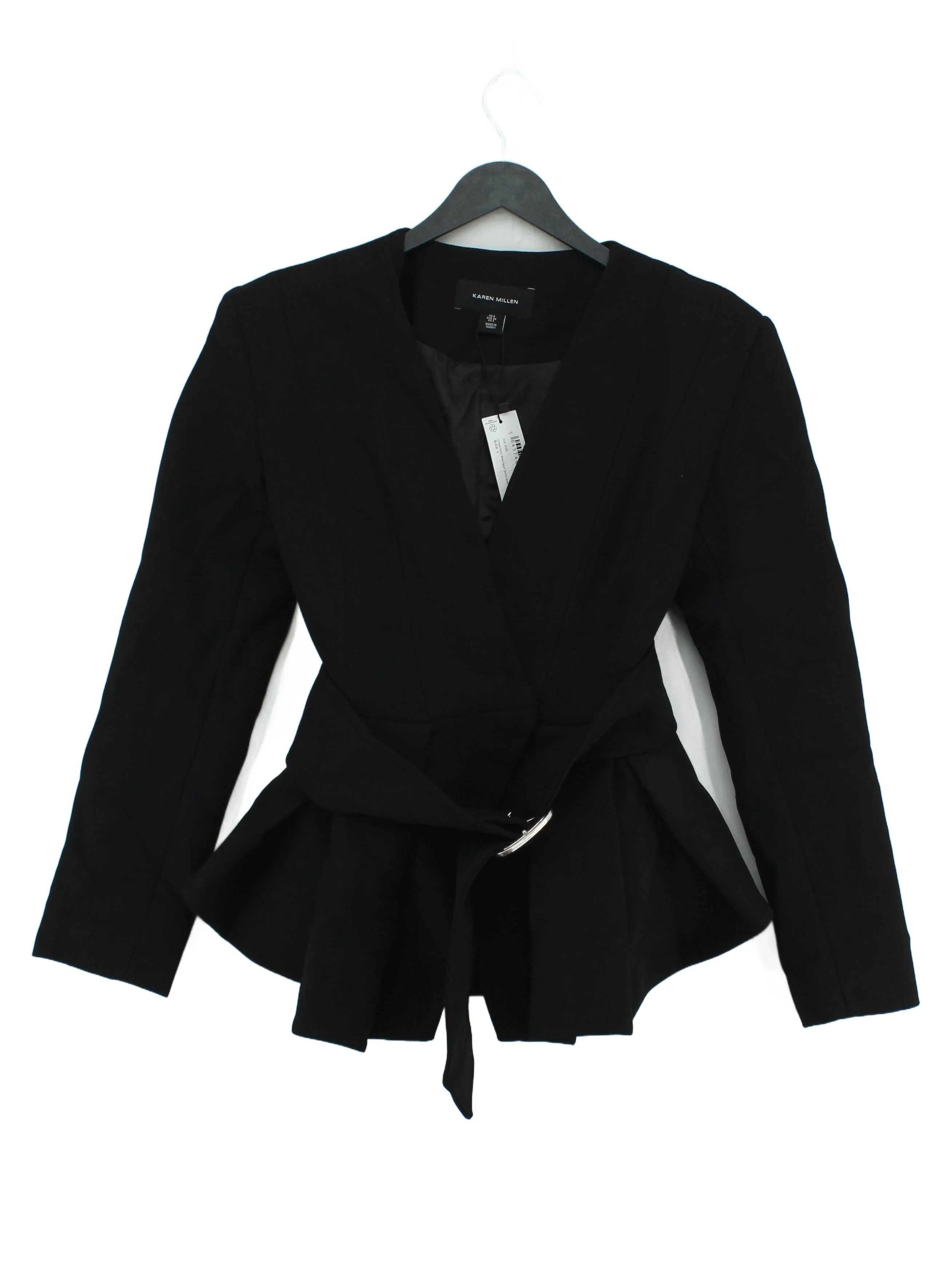 Karen Millen Women's Top UK 6 Black 100% Other Basic New with tags